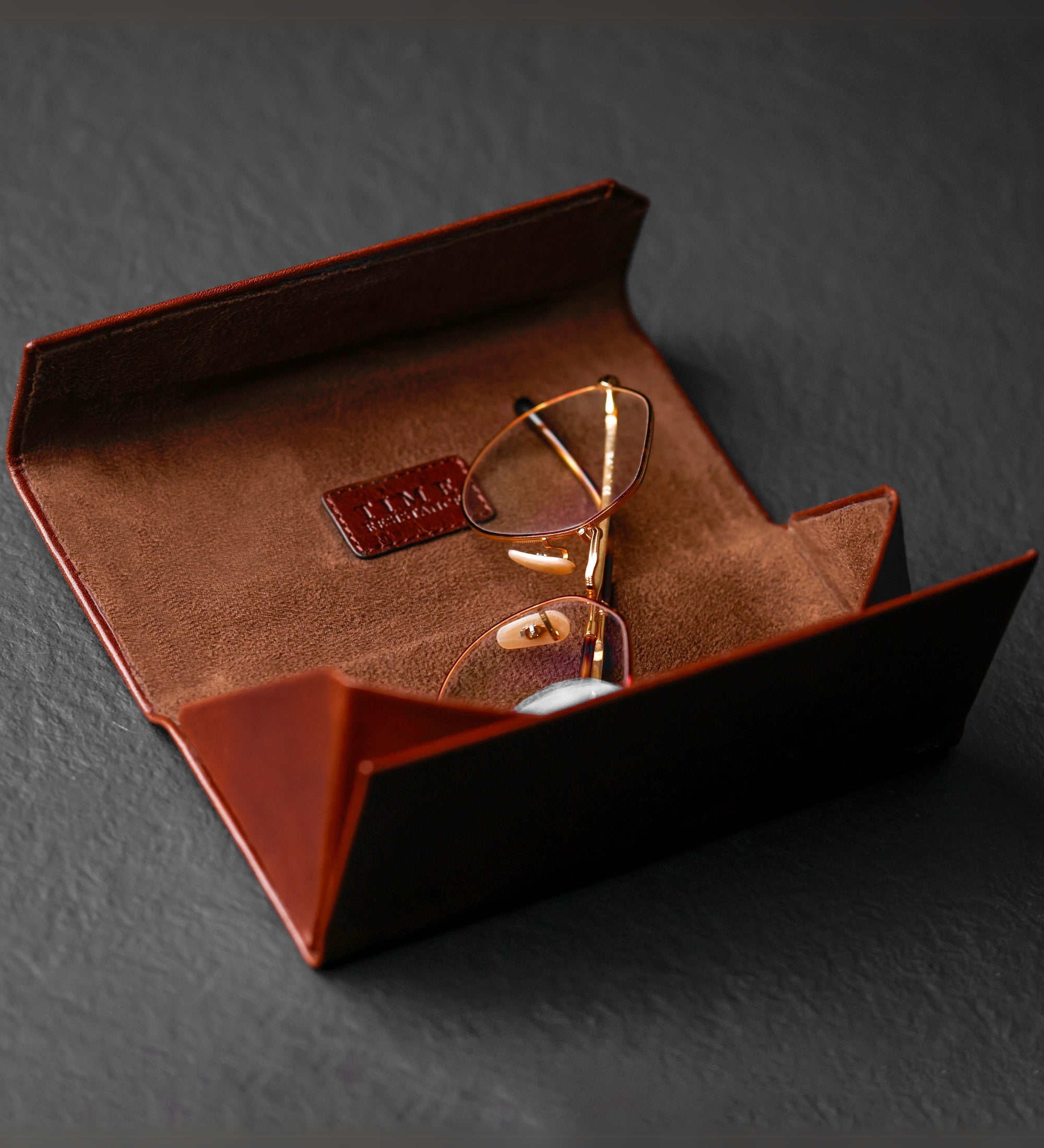 Opvouwbaar leren brillenetui - The Riddle of the Sands