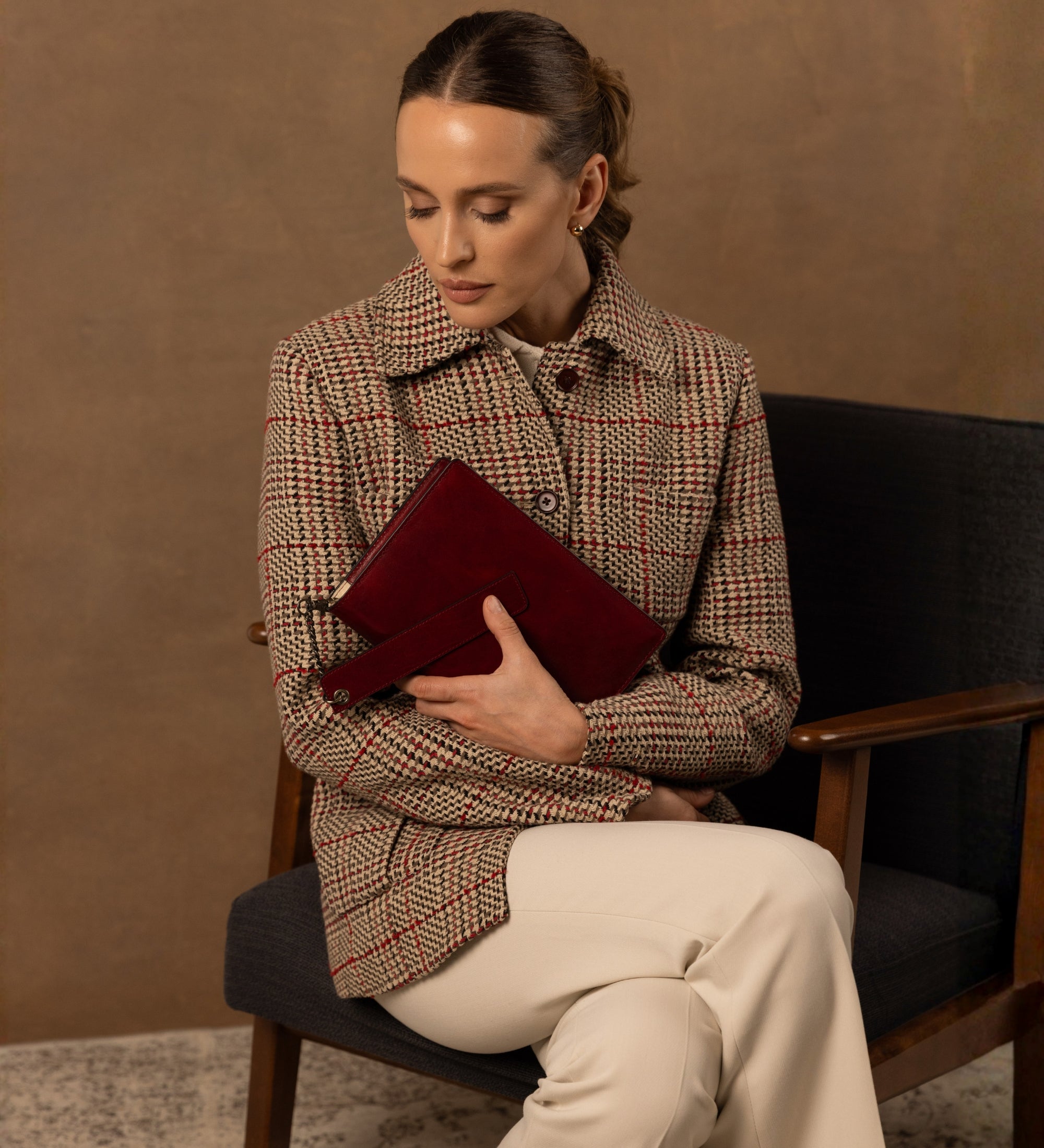 Leren notitieboek met navulbaar A5 notitieblok voor dames - The Diary of a Nobody