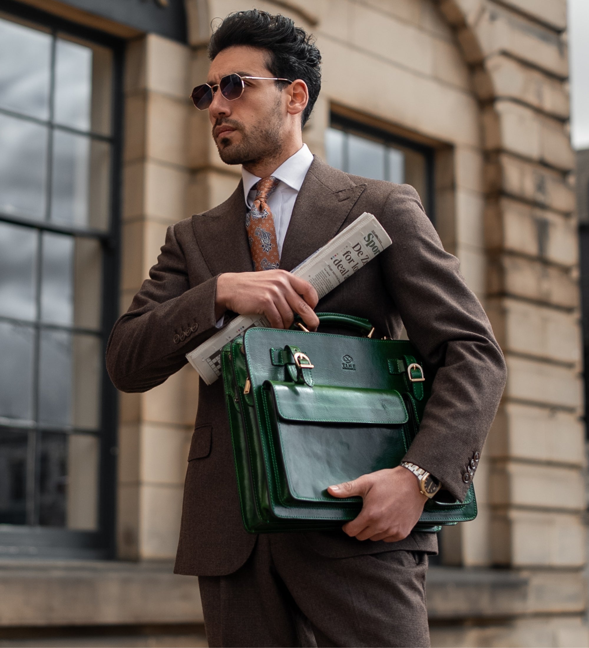 Leren satchel tas aktetas - The Prophet