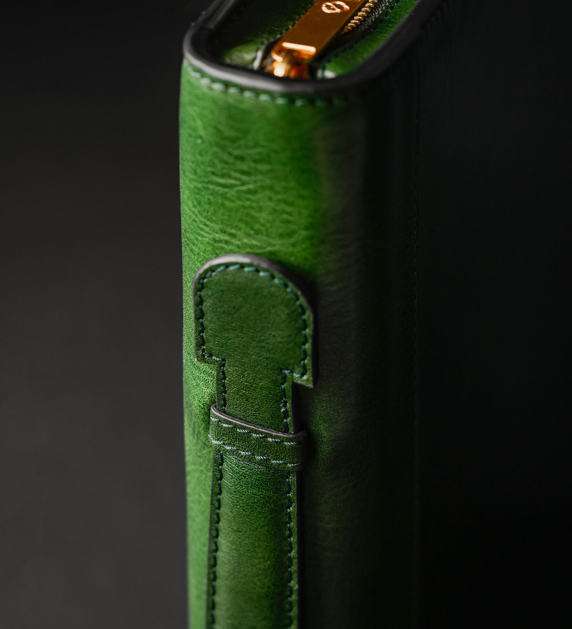 Leren schrijfmap ringband - Joy in the Morning