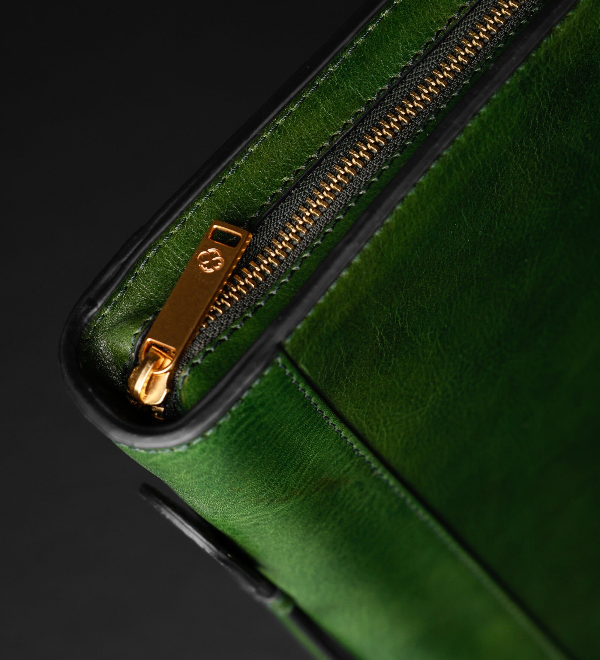 Leren schrijfmap ringband - Joy in the Morning