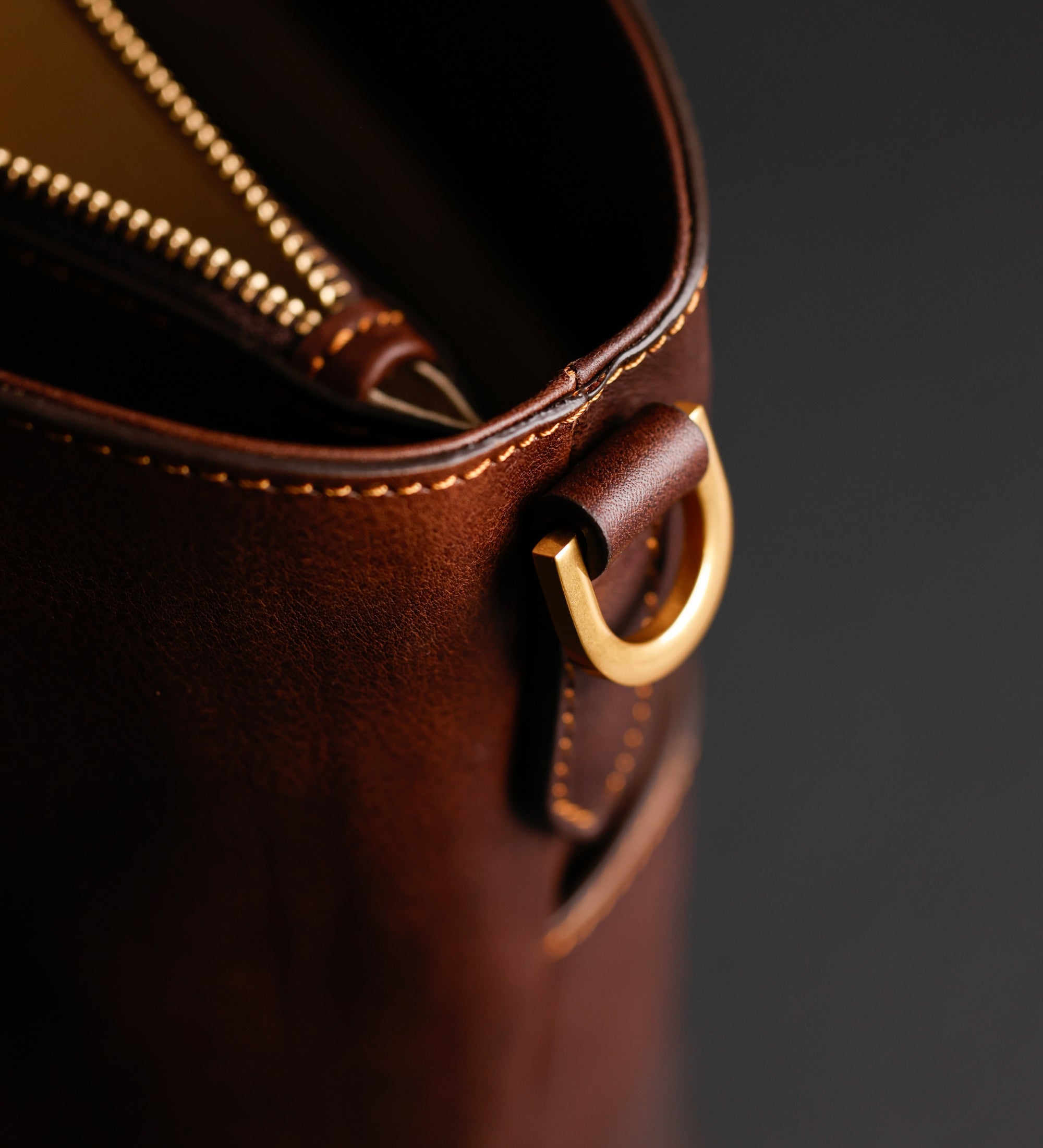 Leren handtas schoudertas voor dames - Camilla