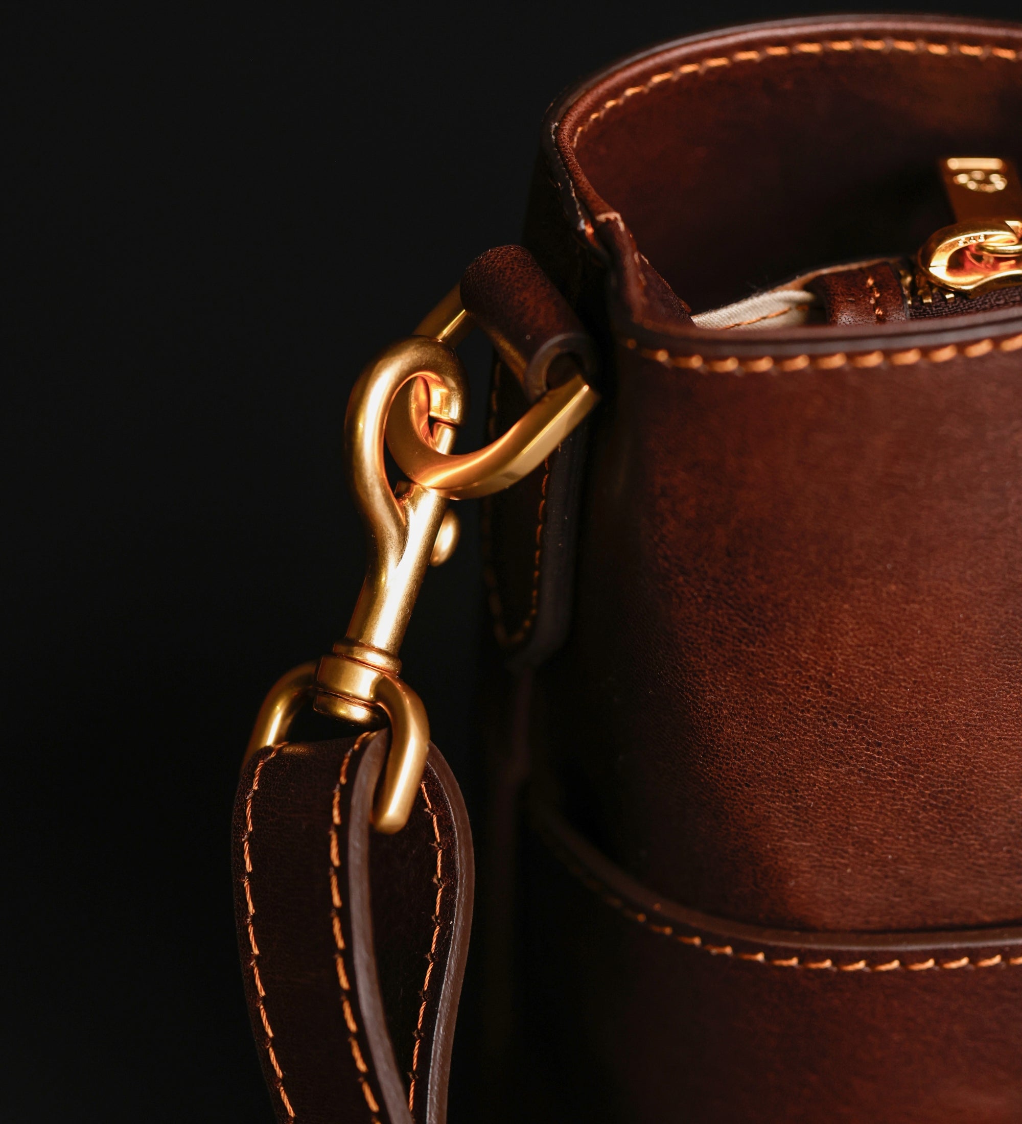 Leren handtas schoudertas voor dames - Camilla