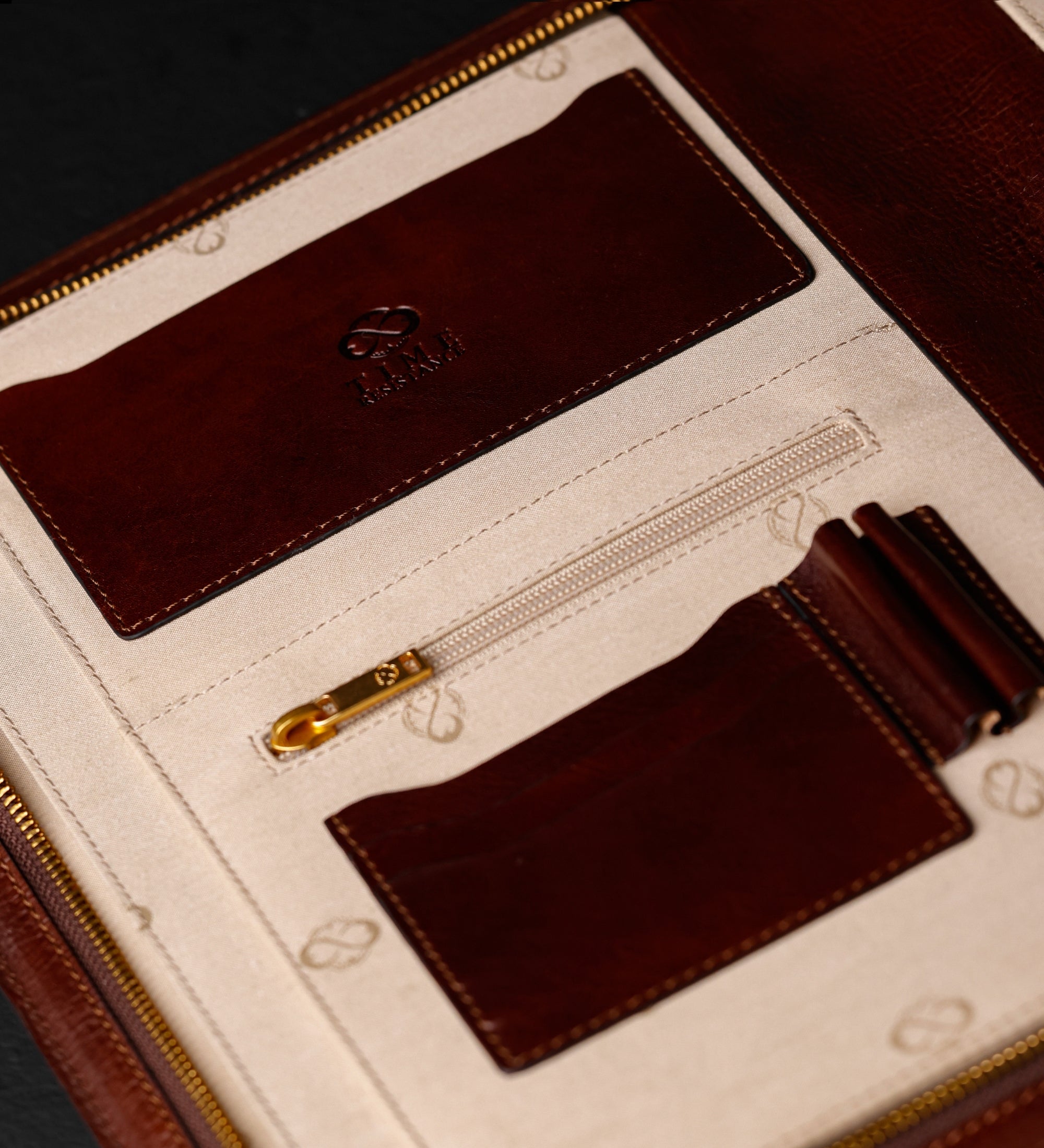 Leren A4 documentenmap organizer - Candide