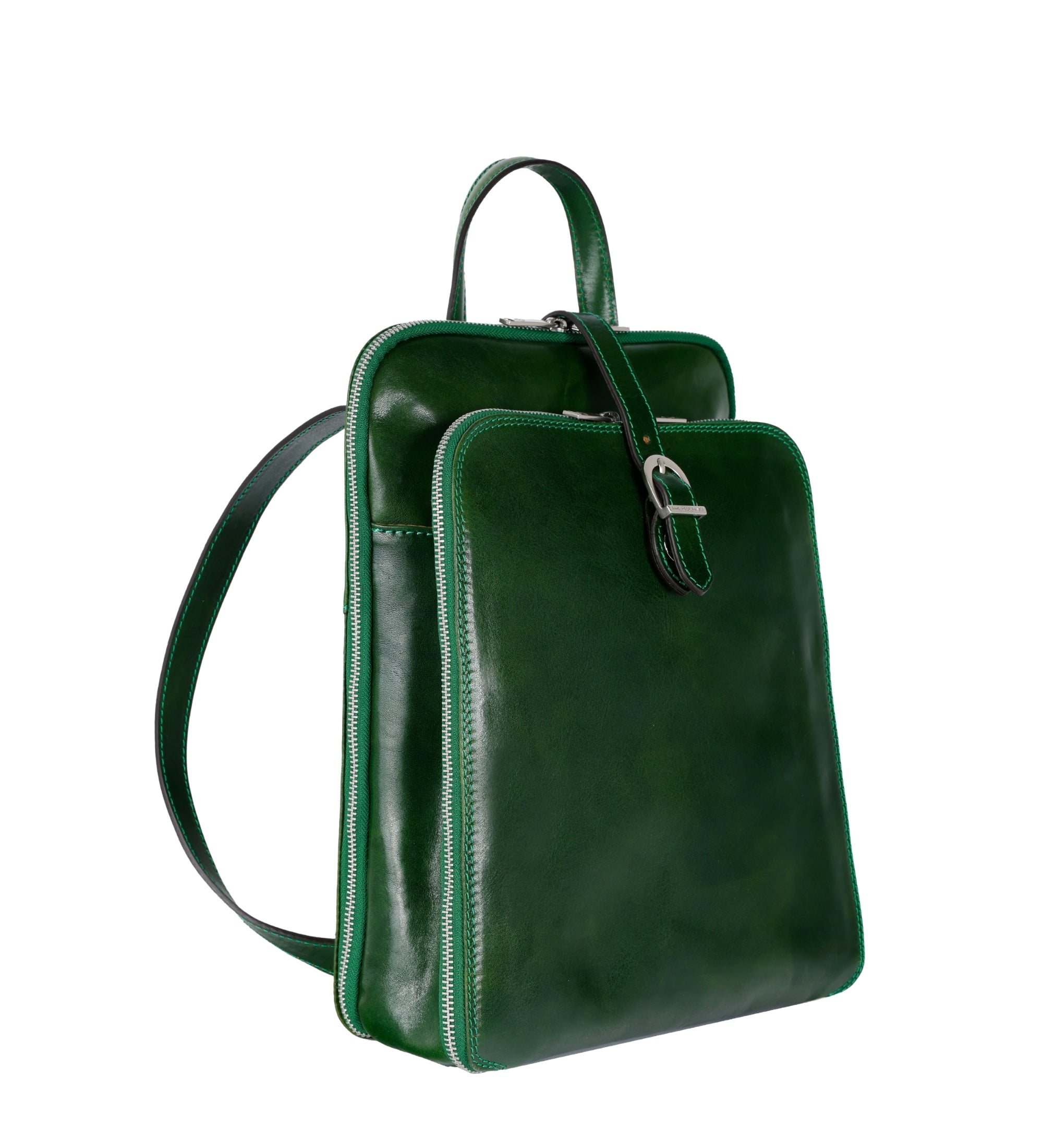 Veelzijdige leren rugtas schoudertas voor dames - Clarissa