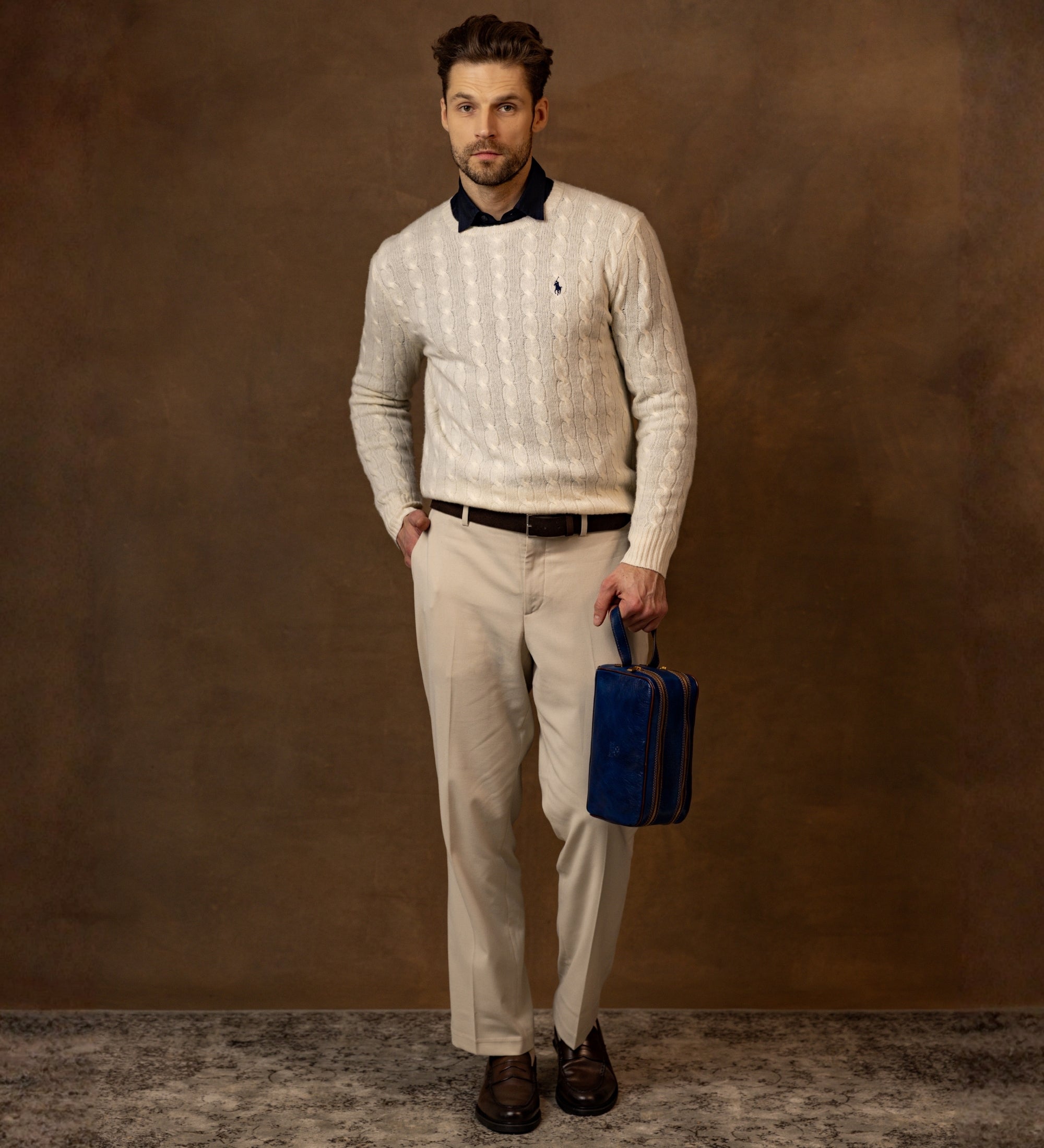 Leren make-up tas toilettas - All the Kings Men