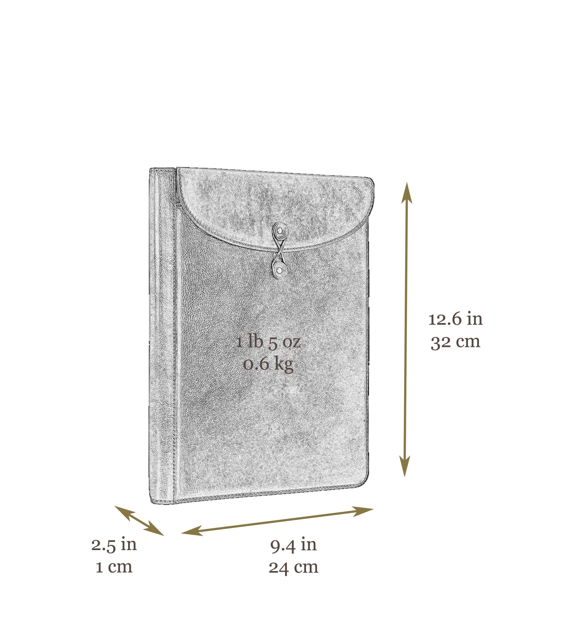 Leren schrijfmap voor dames - The Loved One