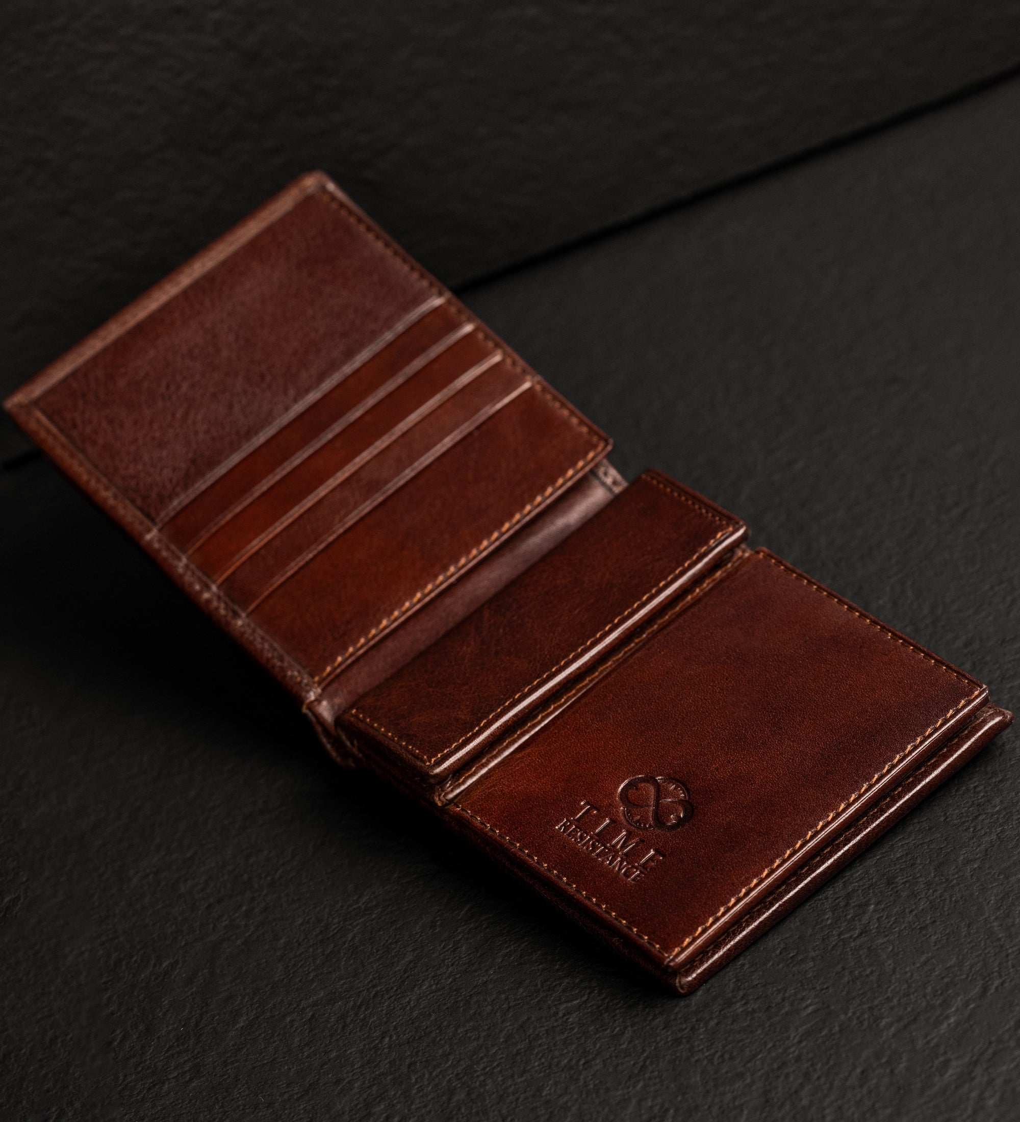 Leren bifold portemonnee - Daniel