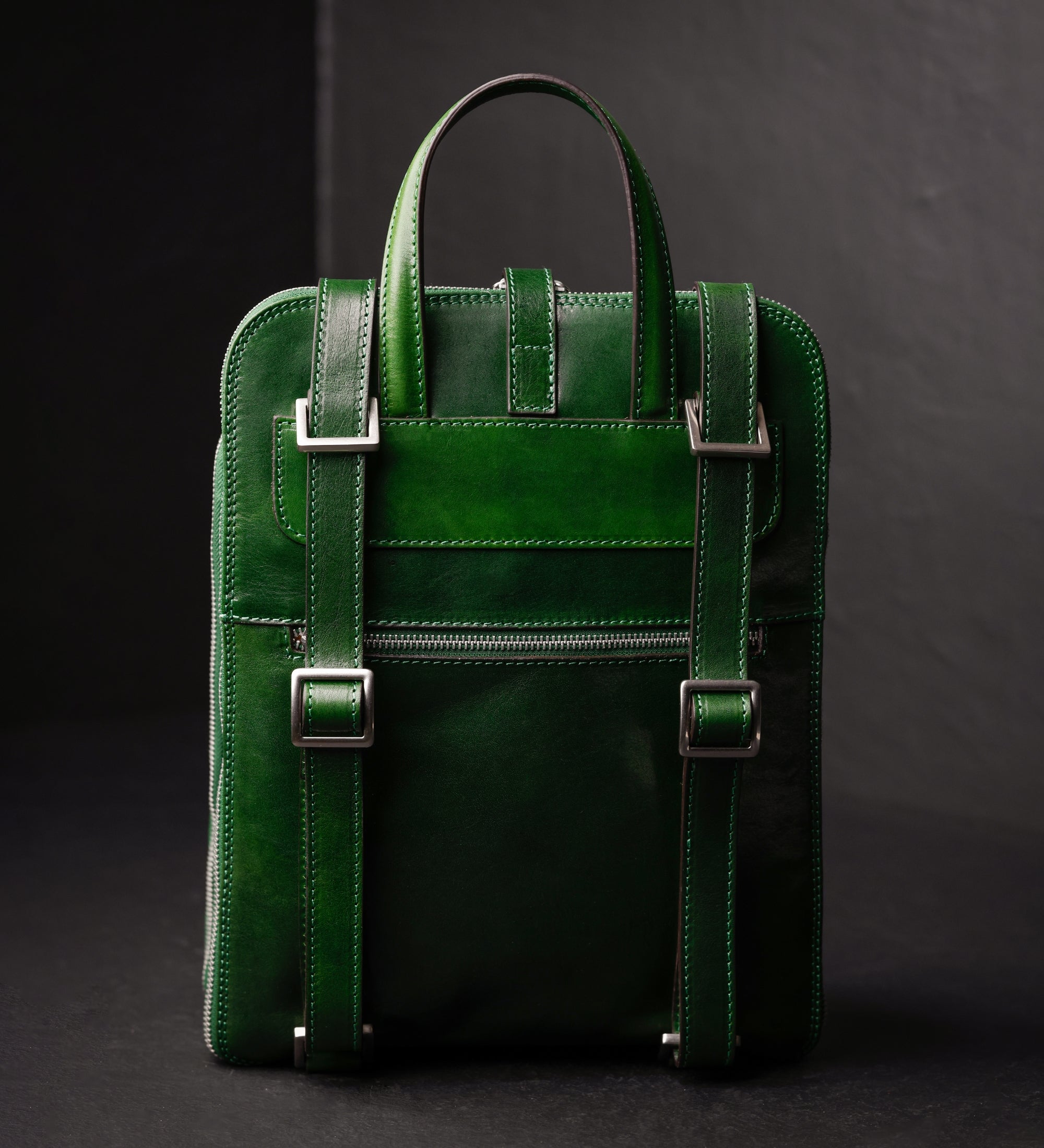 Veelzijdige leren rugtas schoudertas voor dames - Clarissa