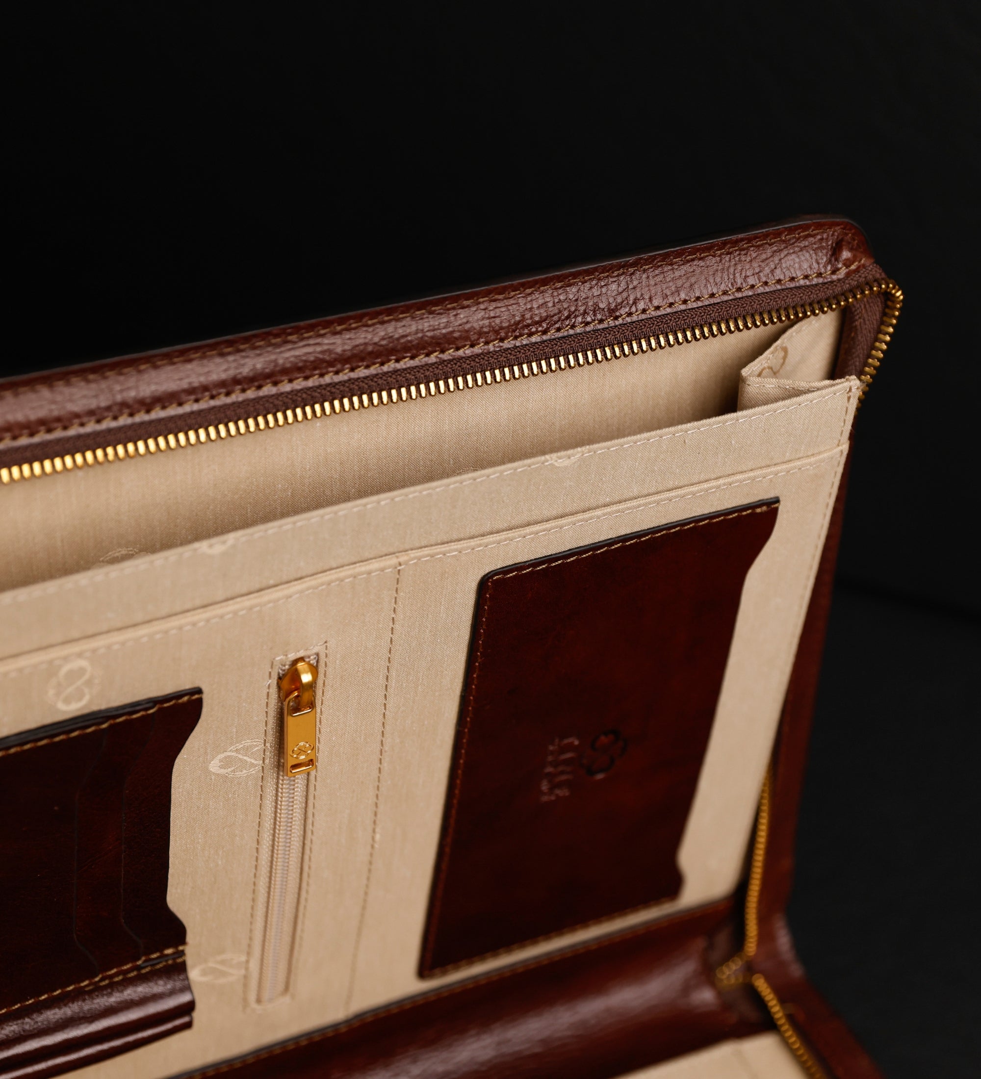 Leren A4 documentenmap organizer - Candide