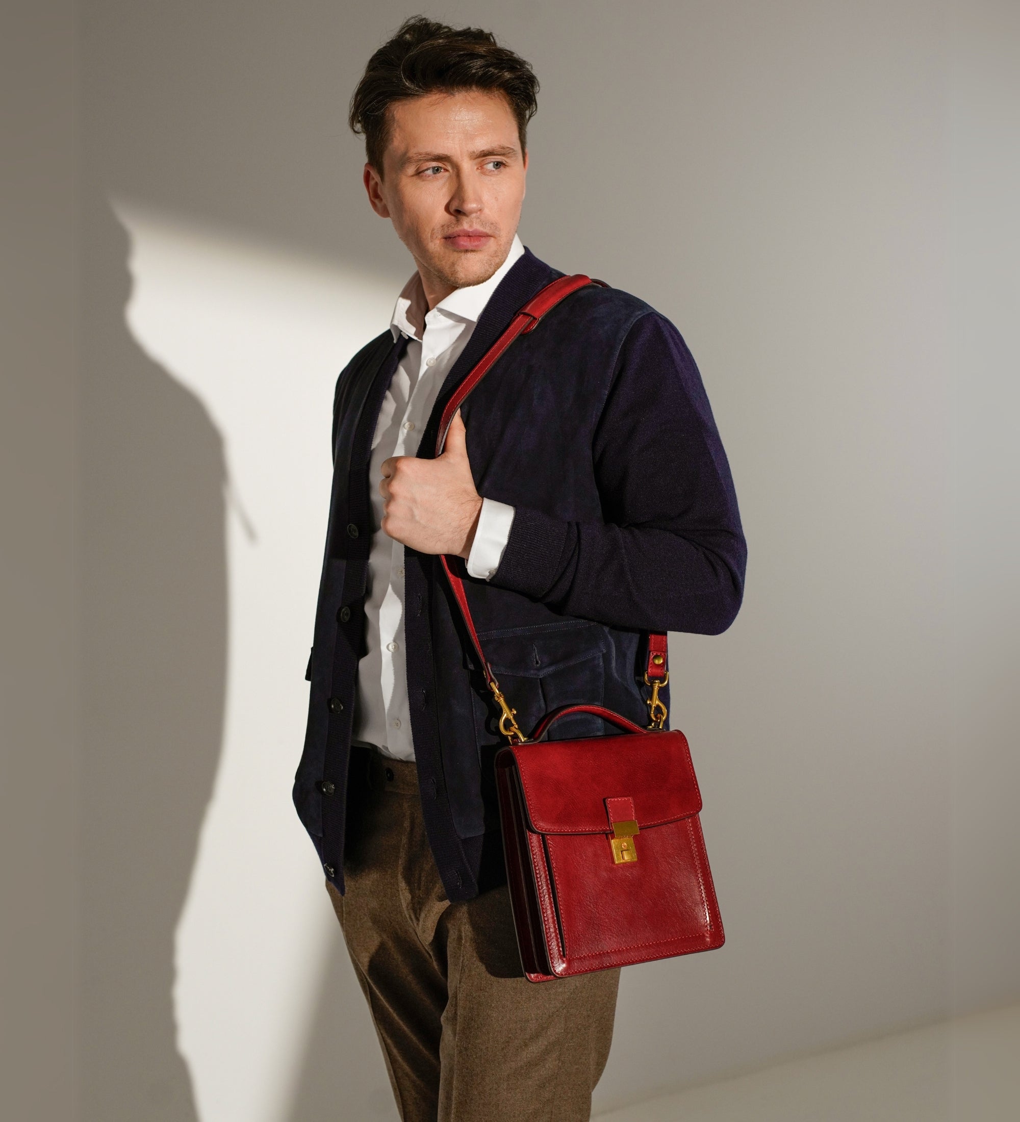 Kleine leren aktetas - Walden