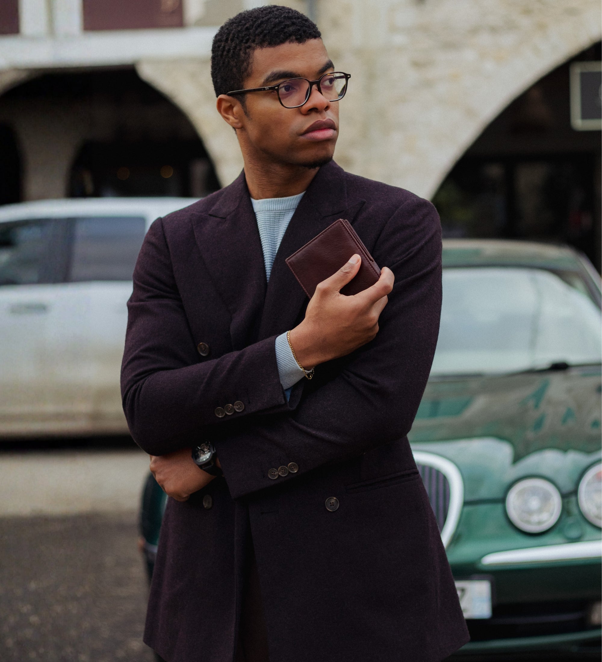 Leren bifold portemonnee - Daniel