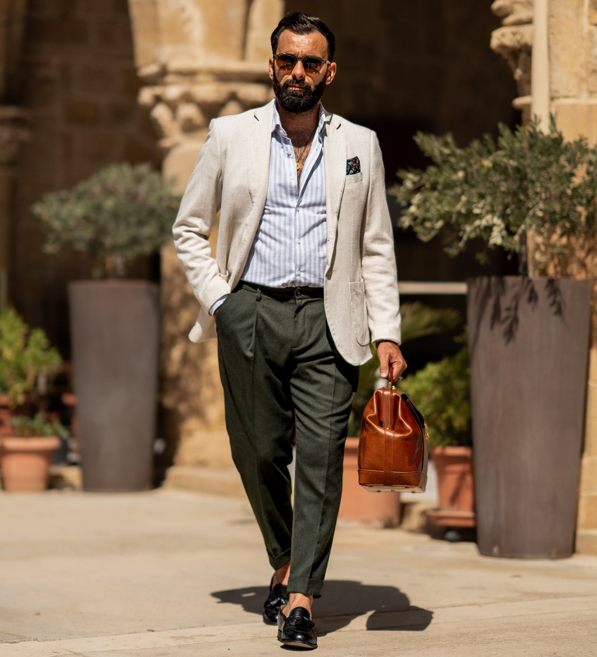 Grote Italiaanse leren dokterstas - Hamlet