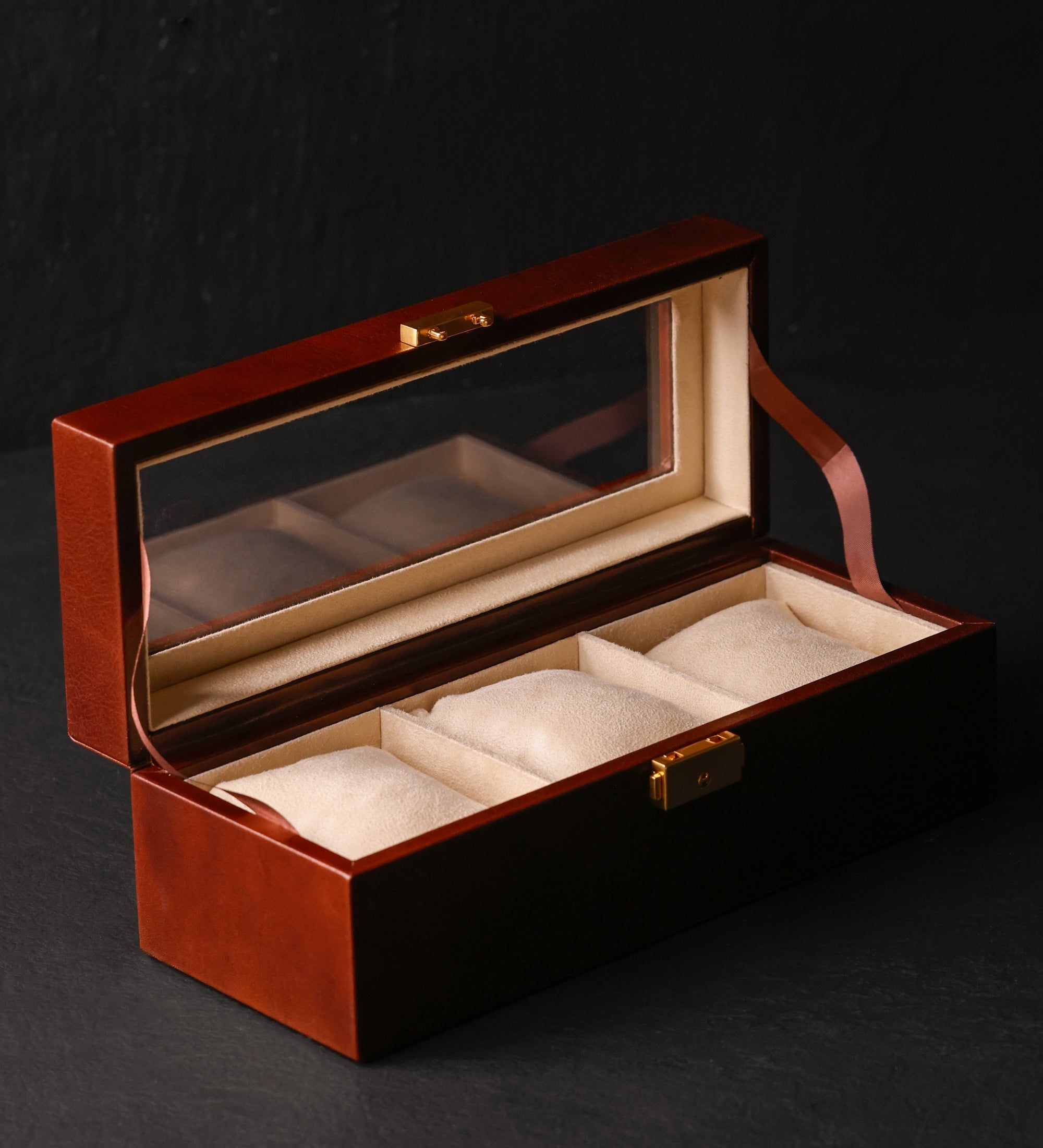 Leren horlogekistje, horloge opbergdoos voor dames - Silence
