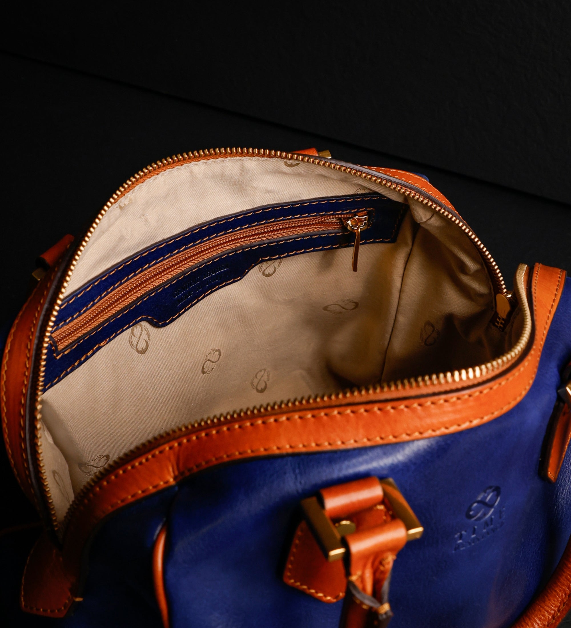 Leren barrel bag handtas voor dames - Little Dorrit