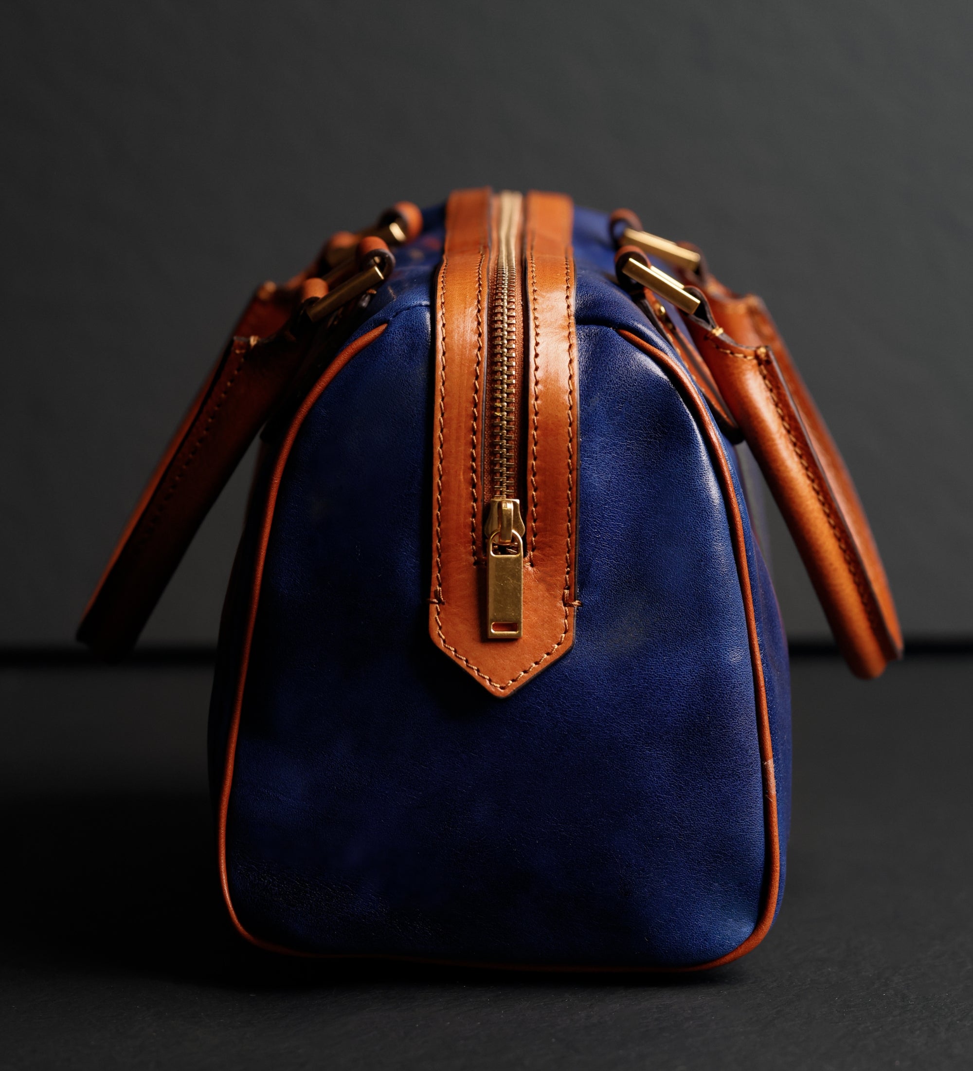 Leren barrel bag handtas voor dames - Little Dorrit