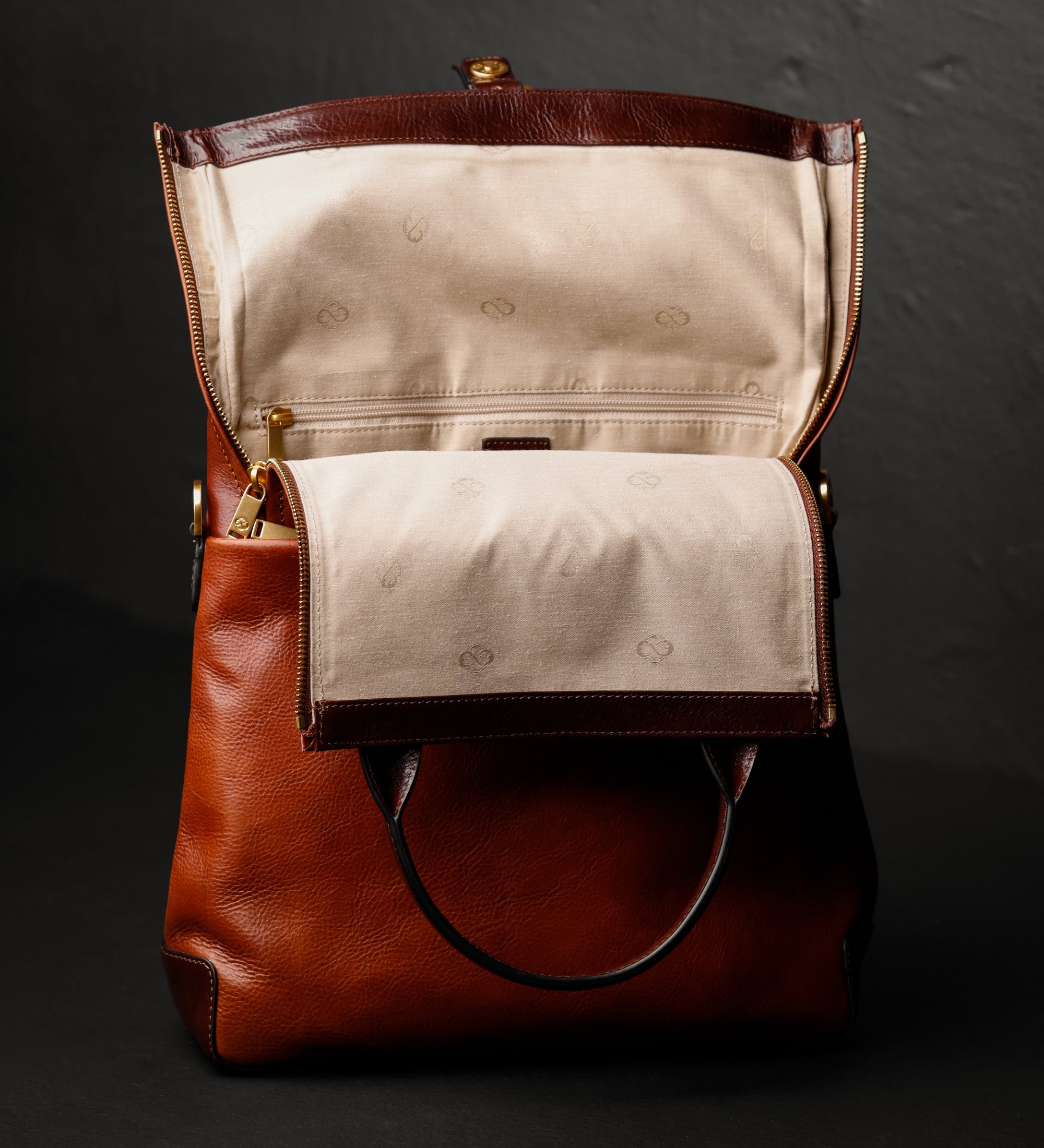 Veelzijdige leren rugtas - The Awakening