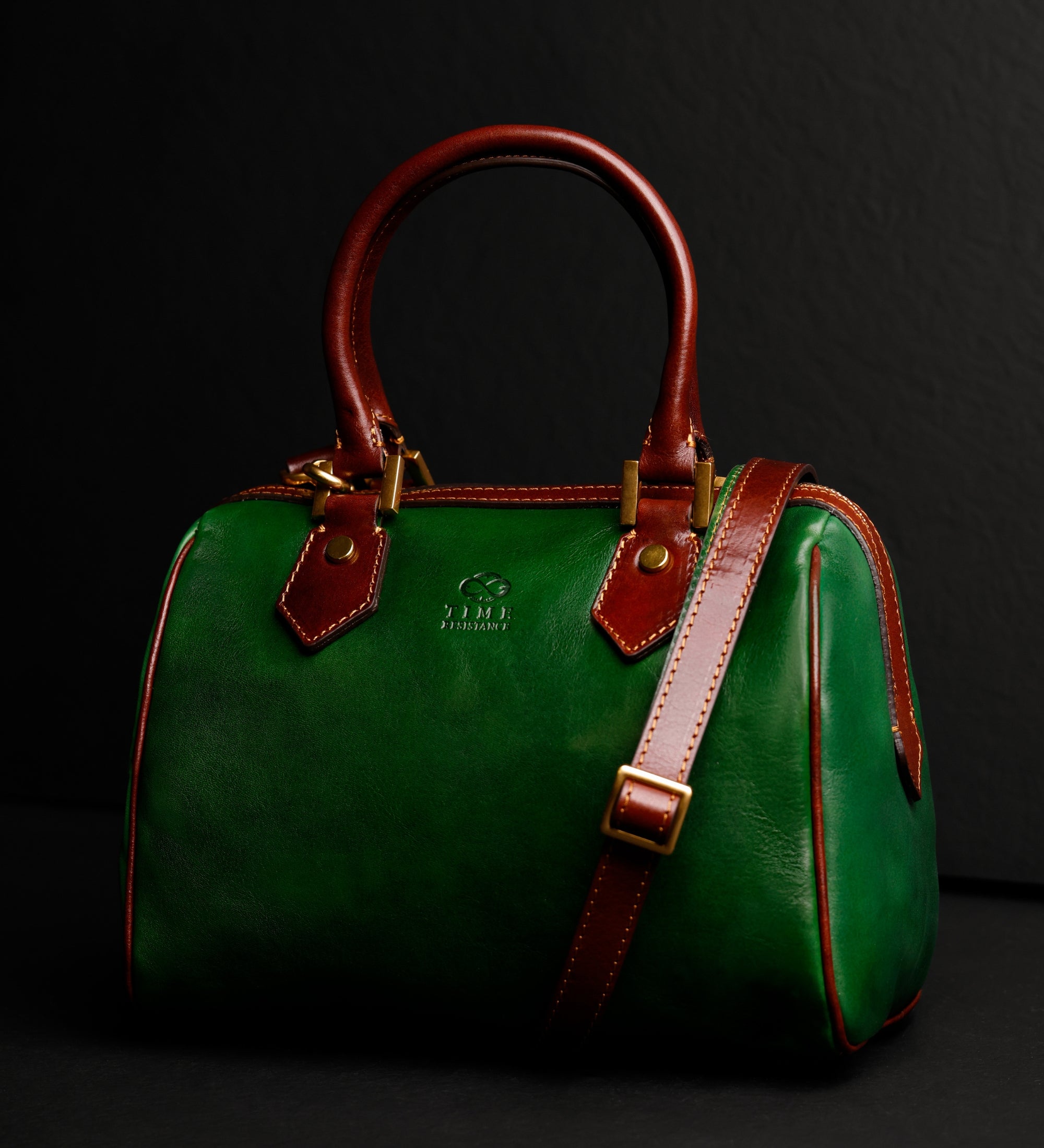 Leren barrel bag handtas voor dames - Little Dorrit