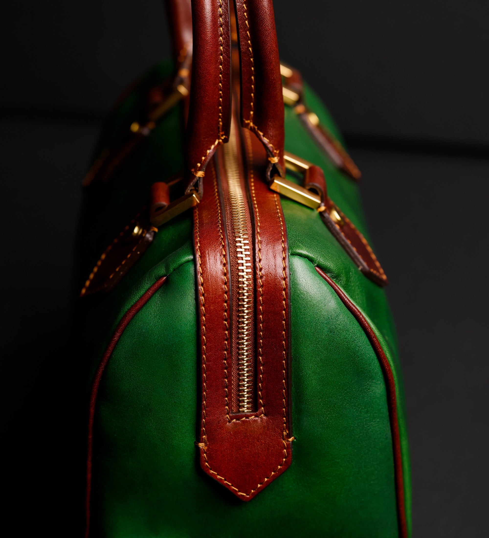 Leren barrel bag handtas voor dames - Little Dorrit