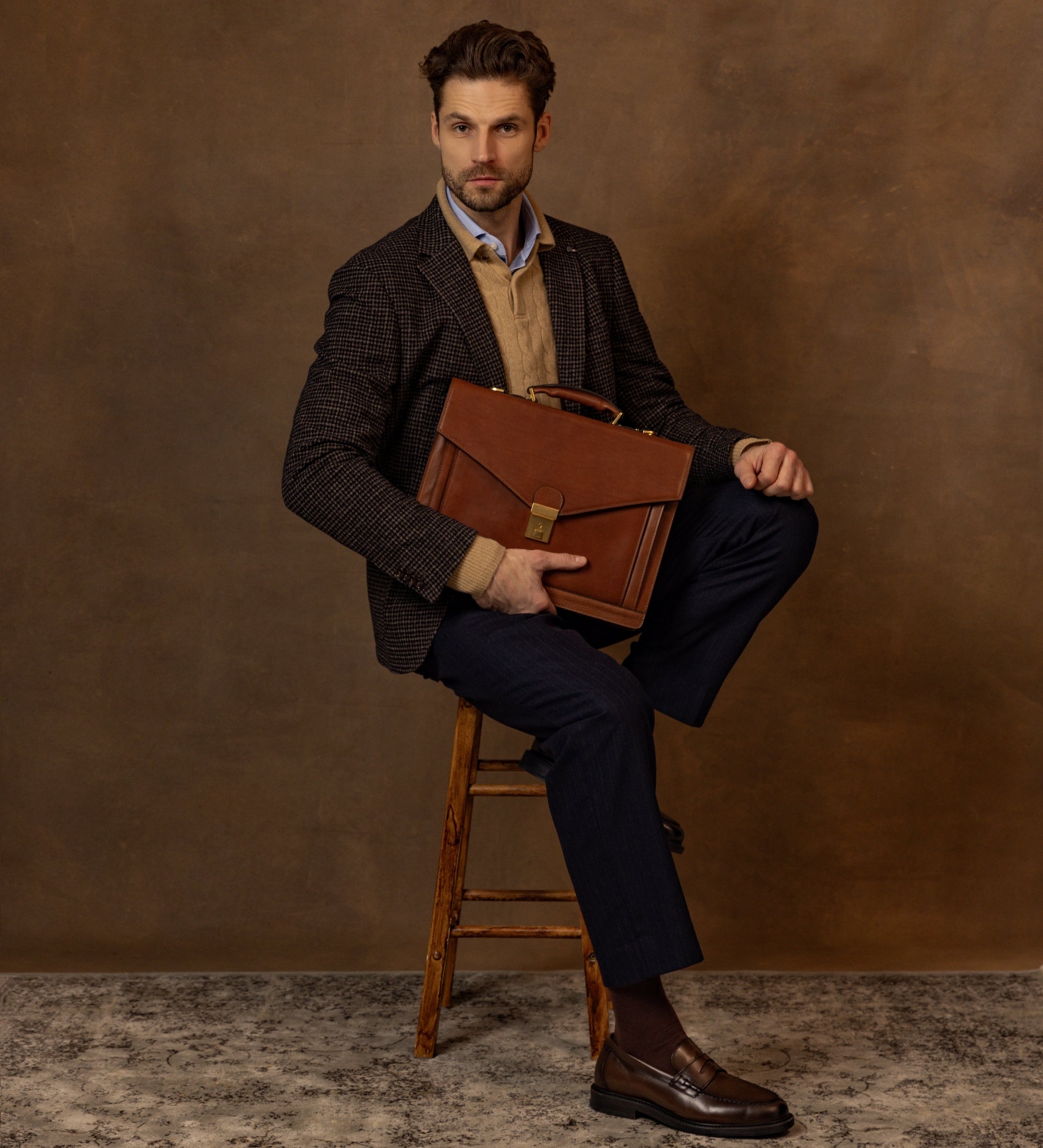 Klassiek design leren aktetas - The Magus