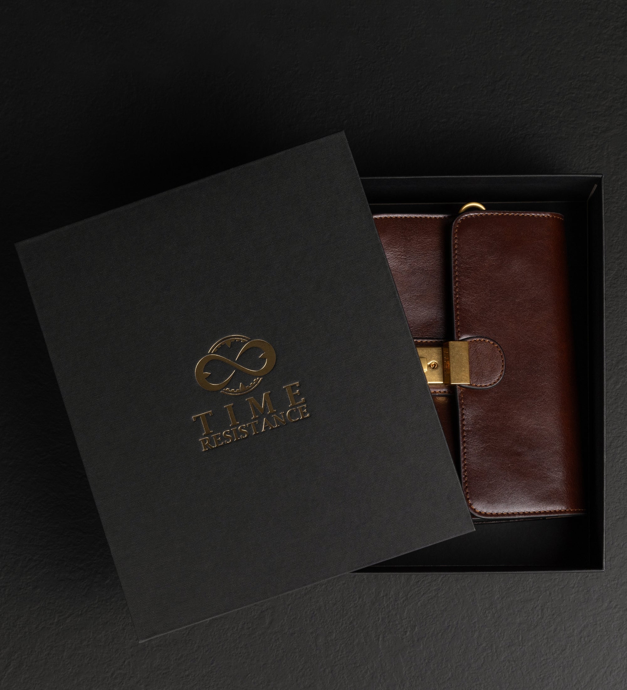 Leren clutch compacte handtas - The Maltese Falcon