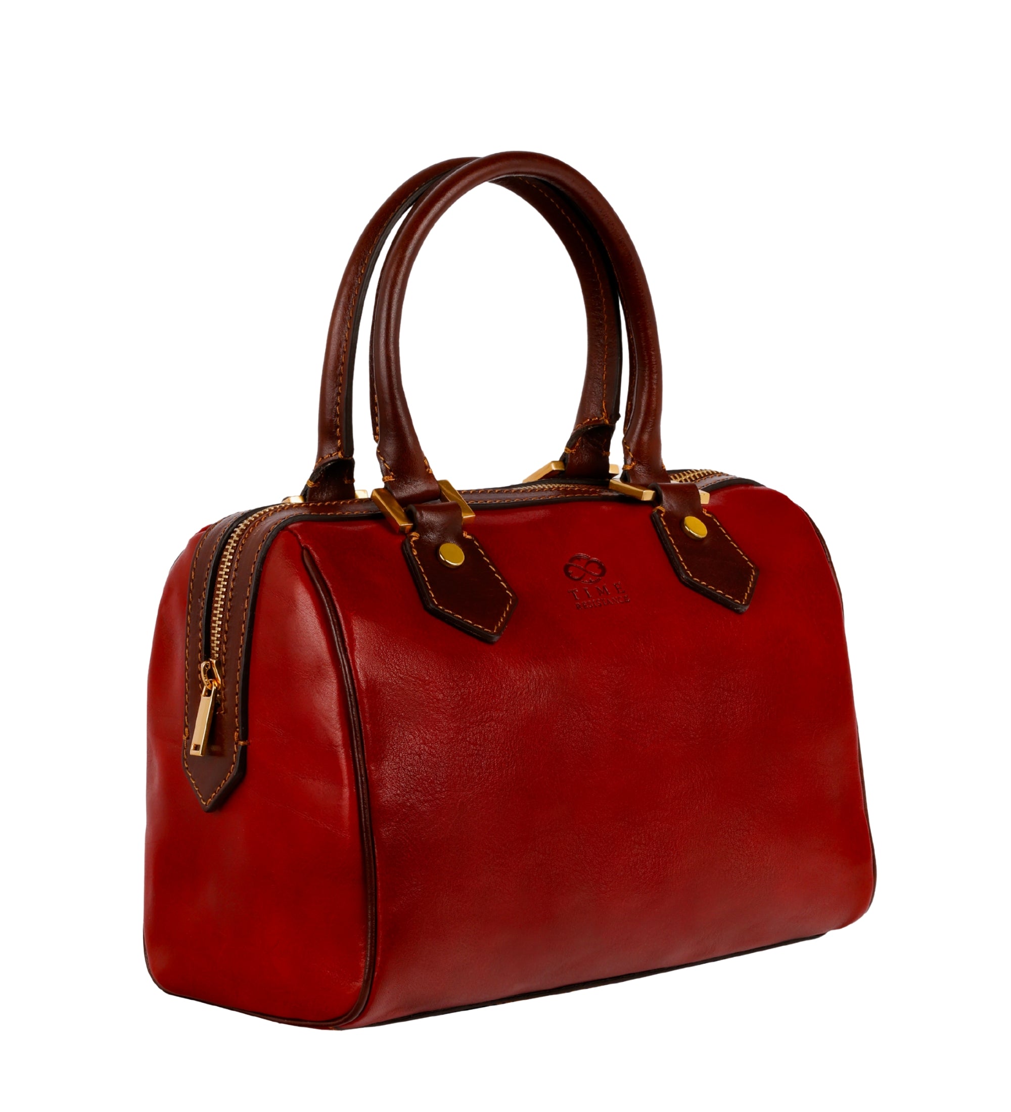 Leren barrel bag handtas voor dames - Little Dorrit