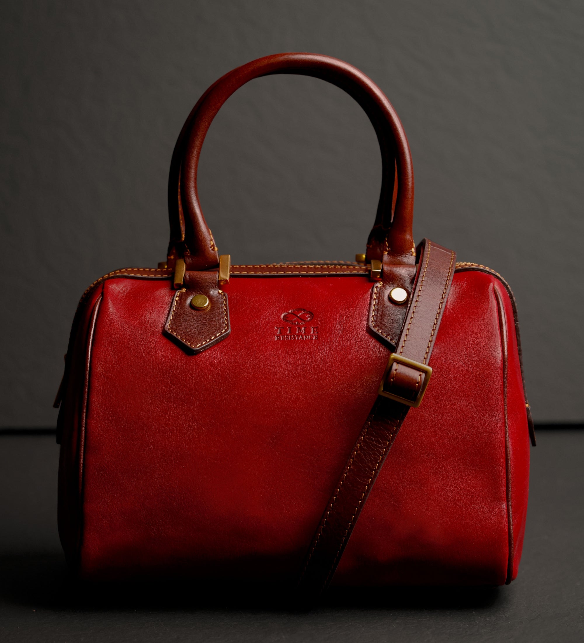 Leren barrel bag handtas voor dames - Little Dorrit