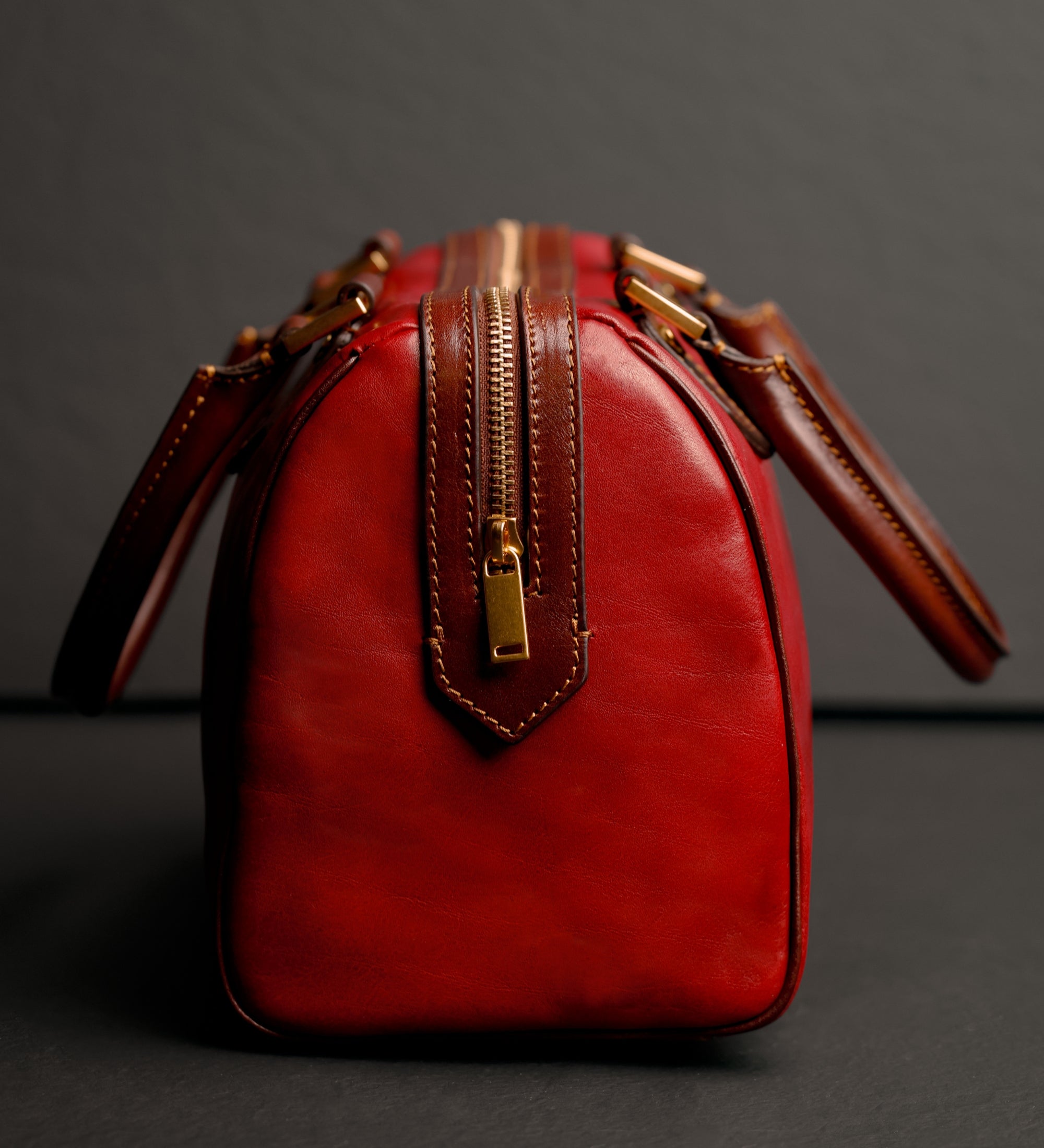 Leren barrel bag handtas voor dames - Little Dorrit