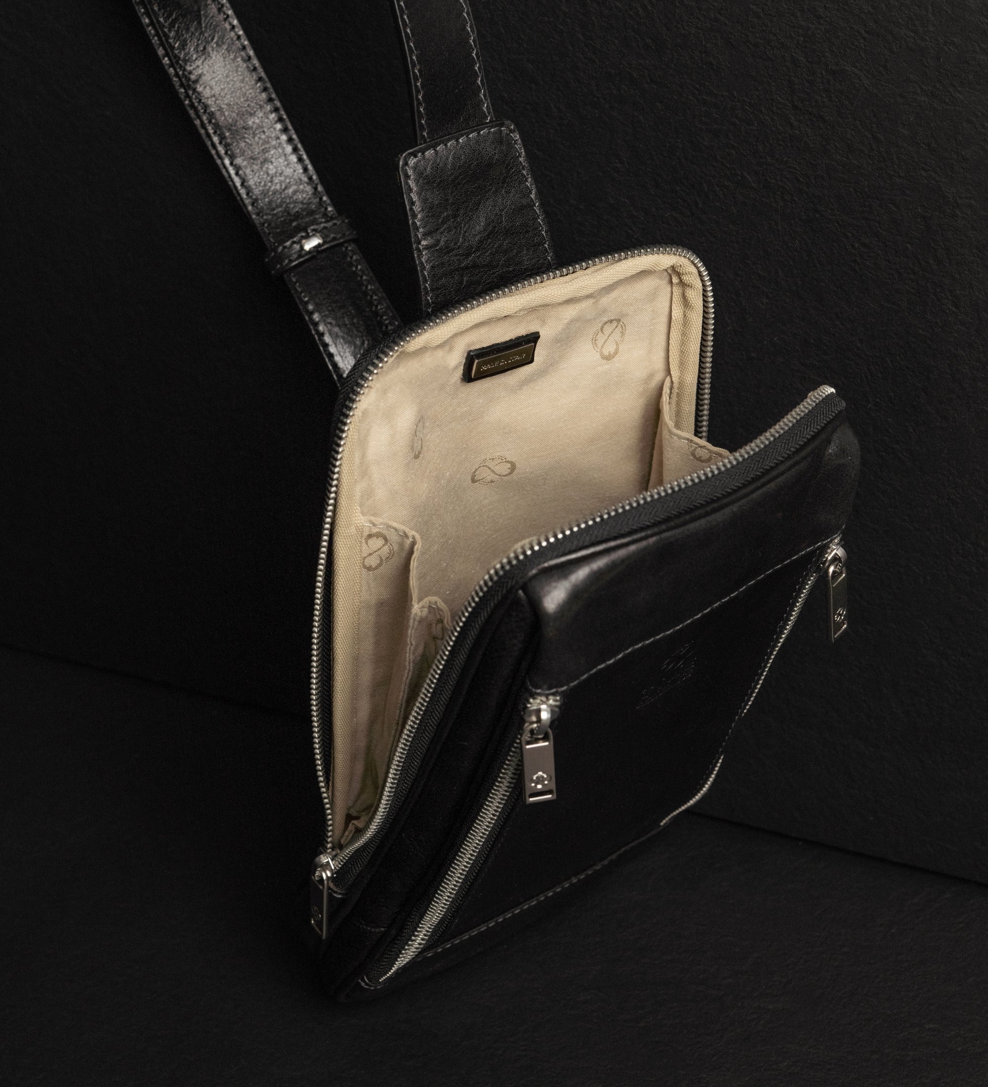 Leren sling bag borsttas - Kim