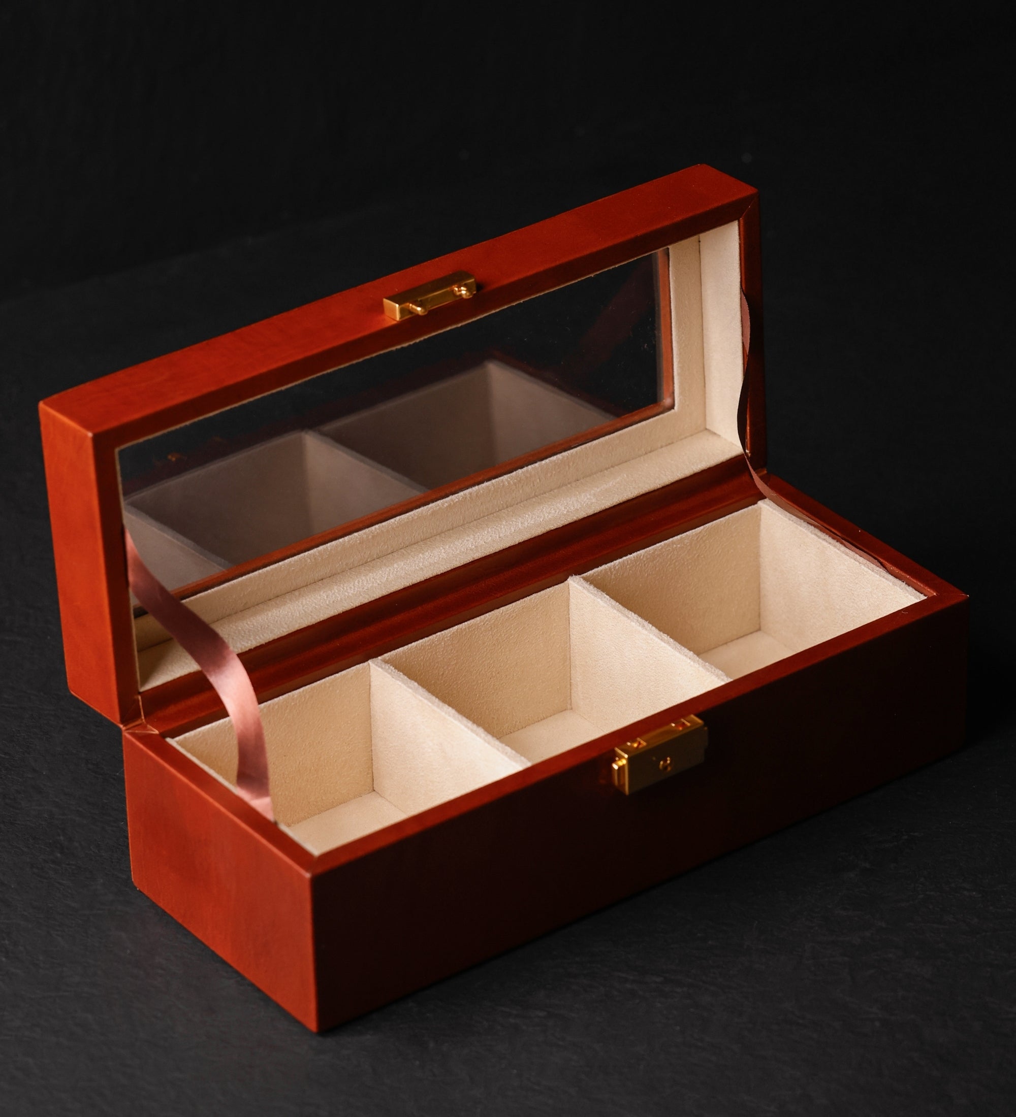 Leren horlogekistje, horloge opbergdoos voor dames - Silence