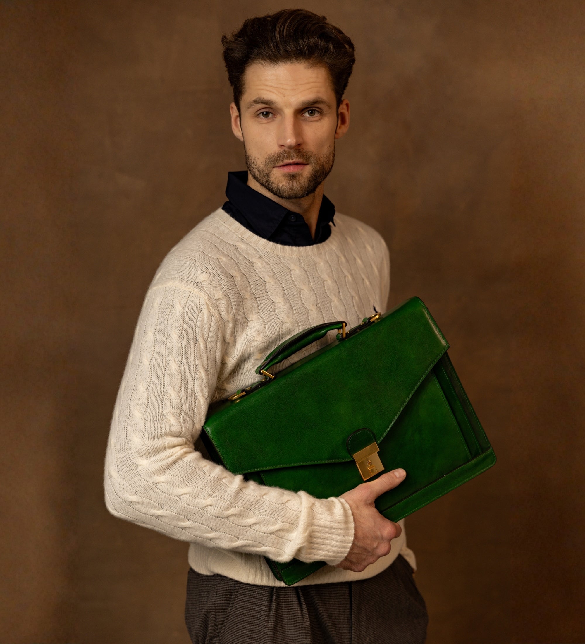 Klassiek design leren aktetas - The Magus