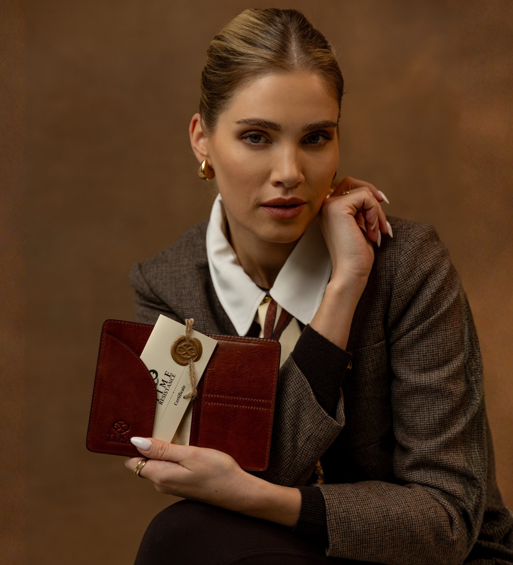 Kleine leren paspoorthoes voor dames - Gulliver's Travels