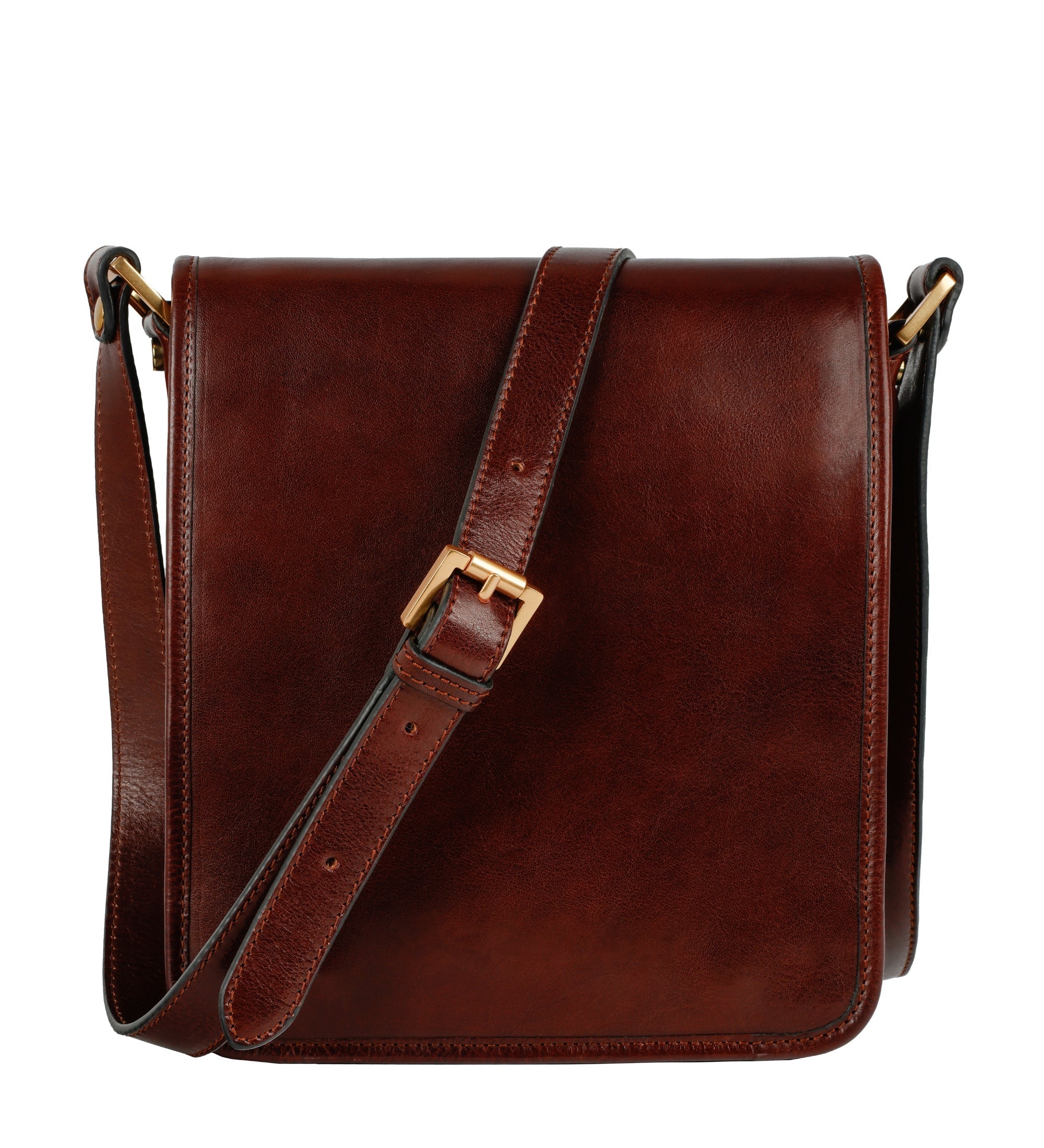Kleine leren messenger bag - On The Road