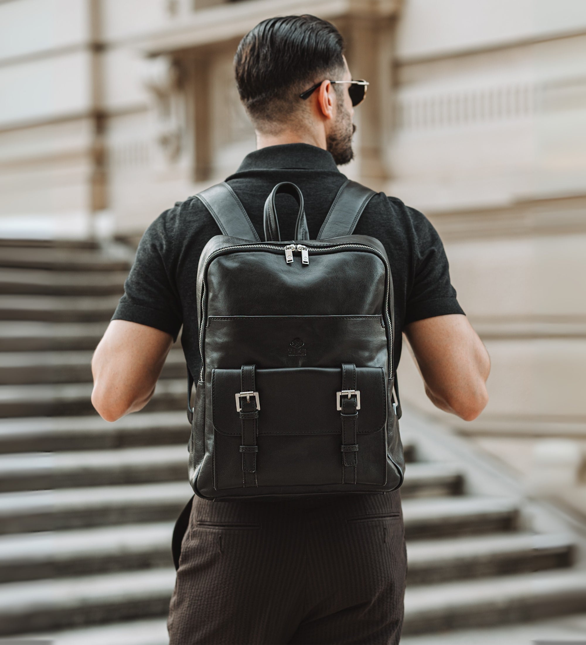 Grote leren rugtas voor heren - The Divine Comedy