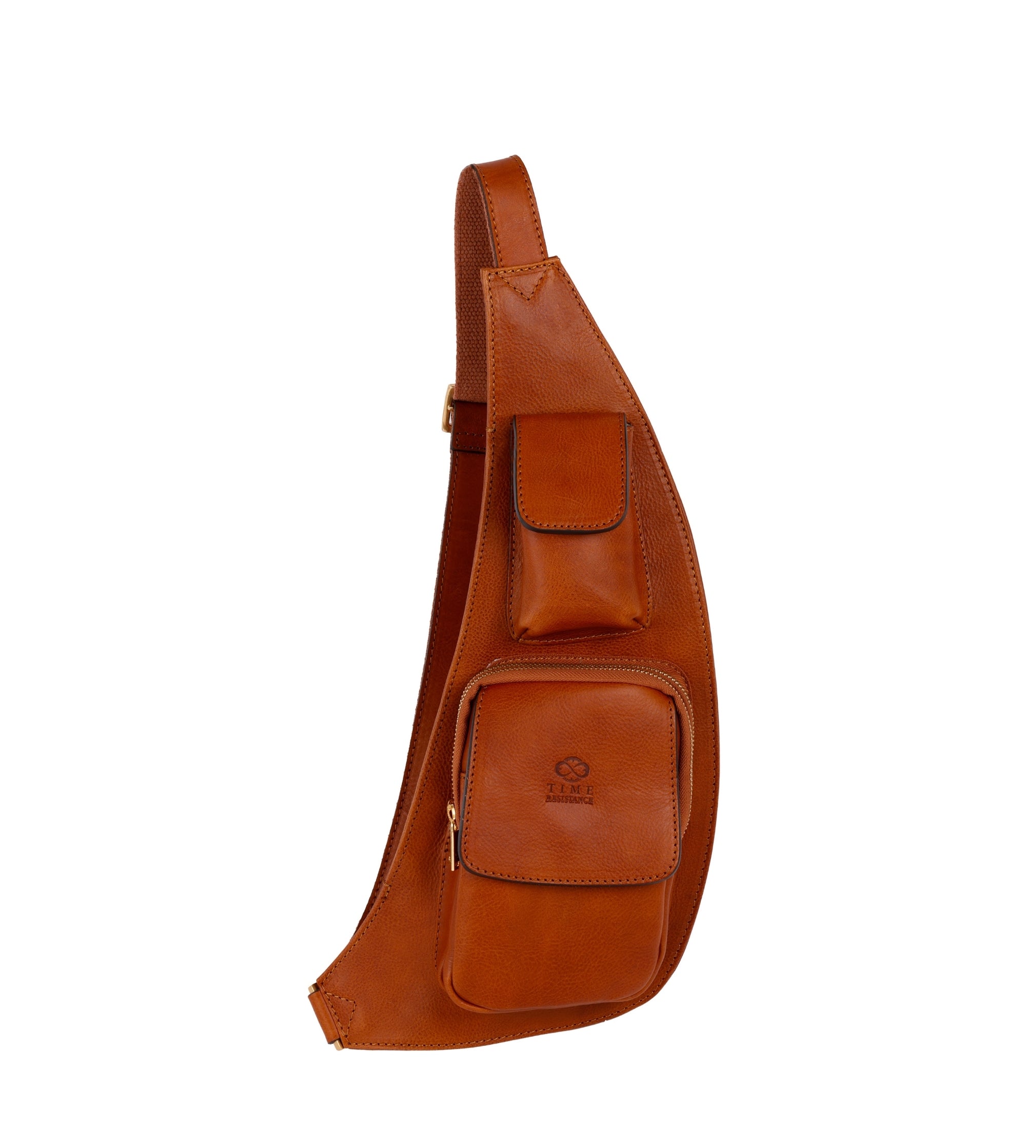 Leren sling bag crossbodytas - The Monk