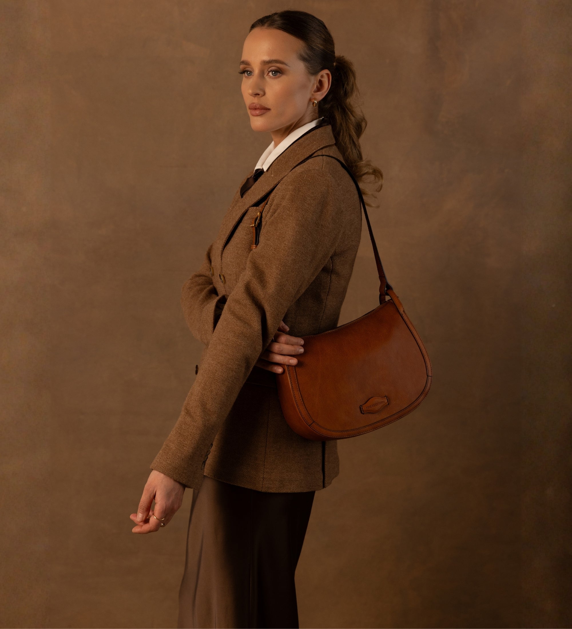 Leren hobotas voor dames - La Noia