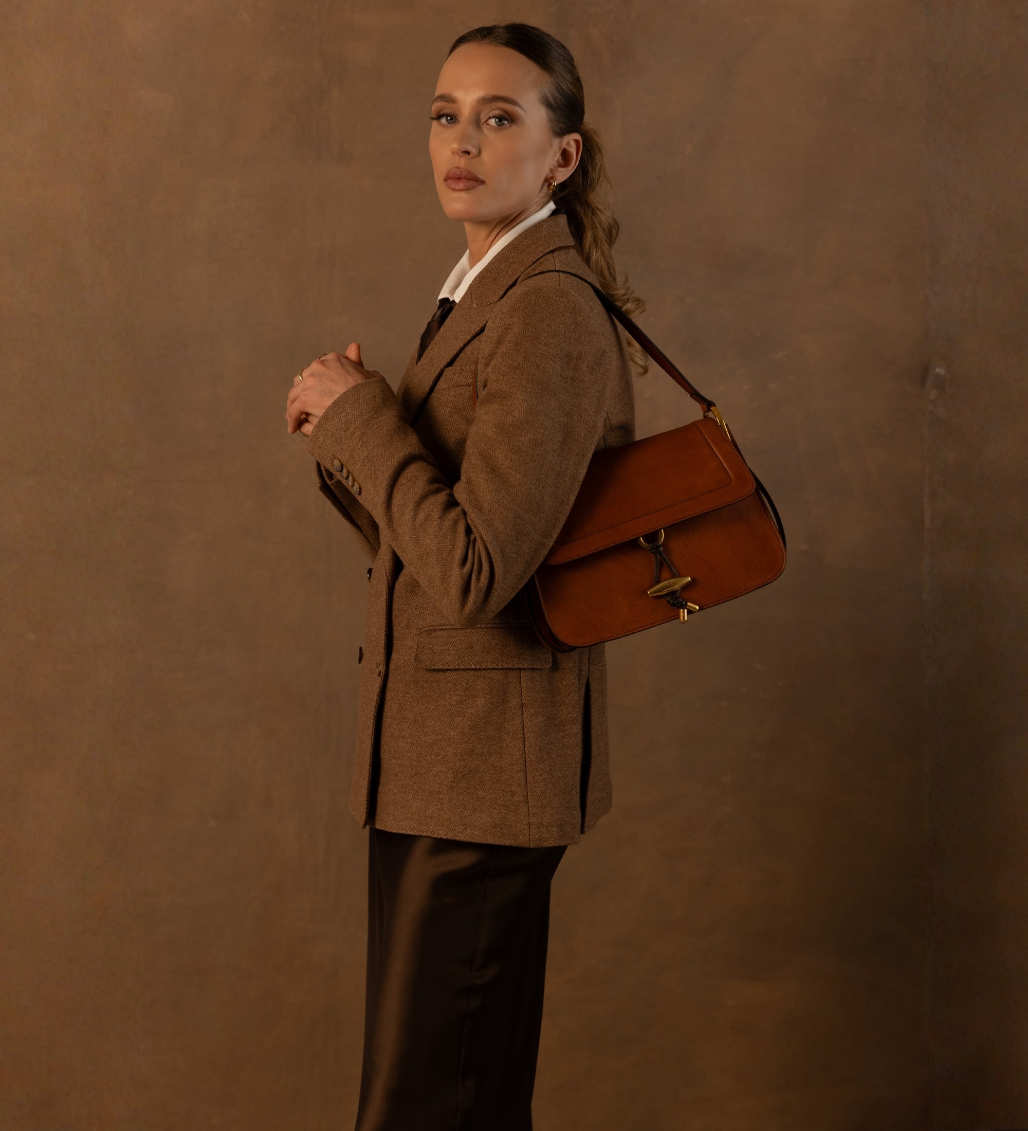 Leren tas met klep voor dames - Possession