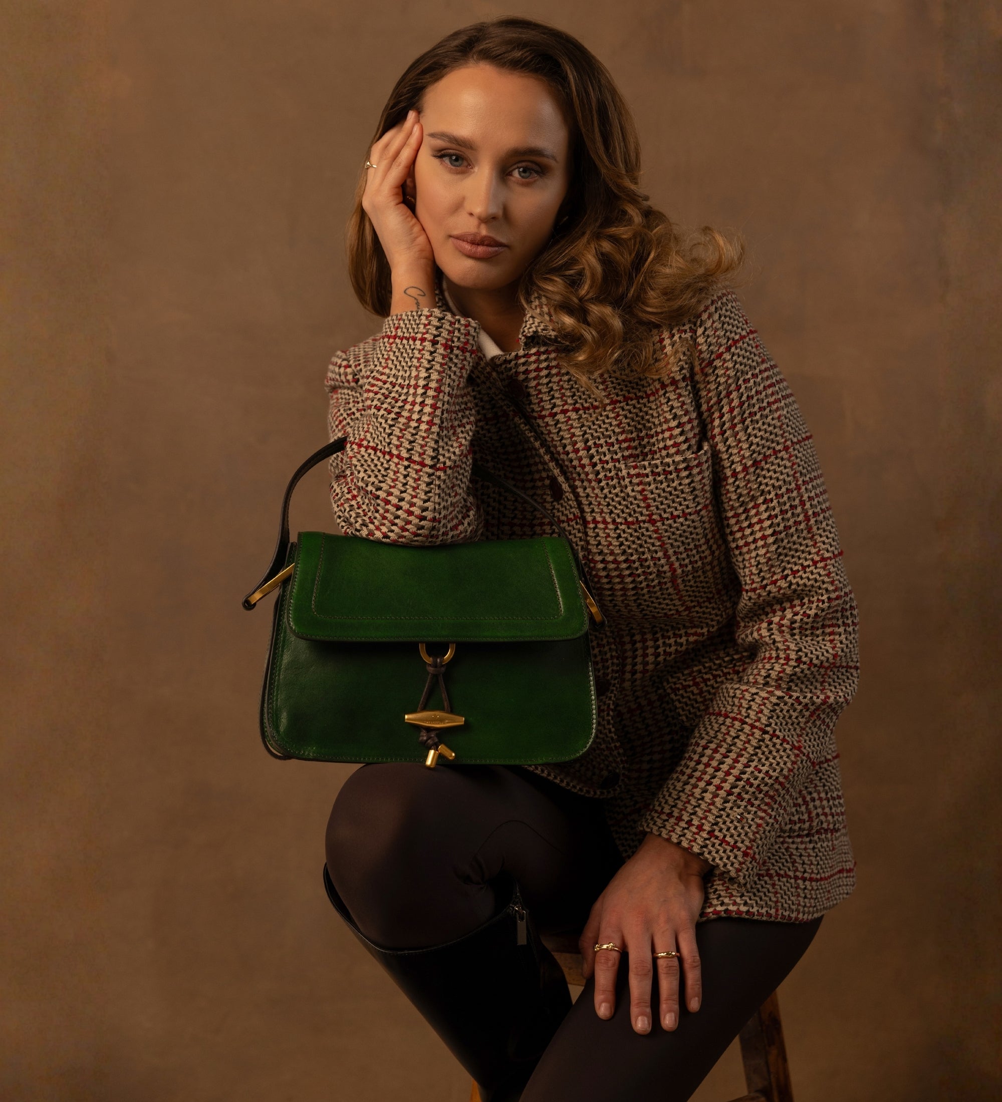 Leren tas met klep voor dames - Possession