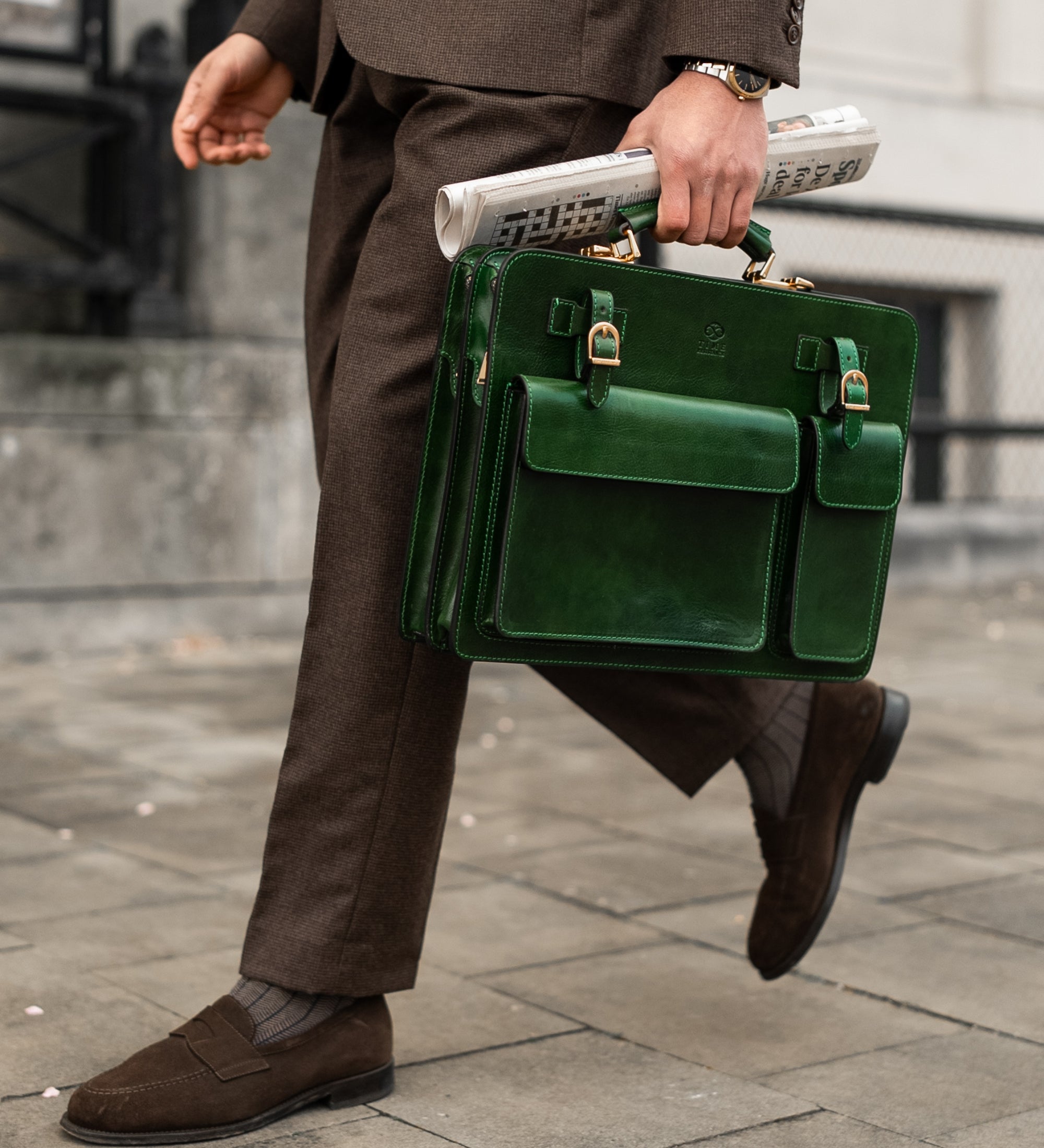 Leren satchel tas aktetas - The Prophet