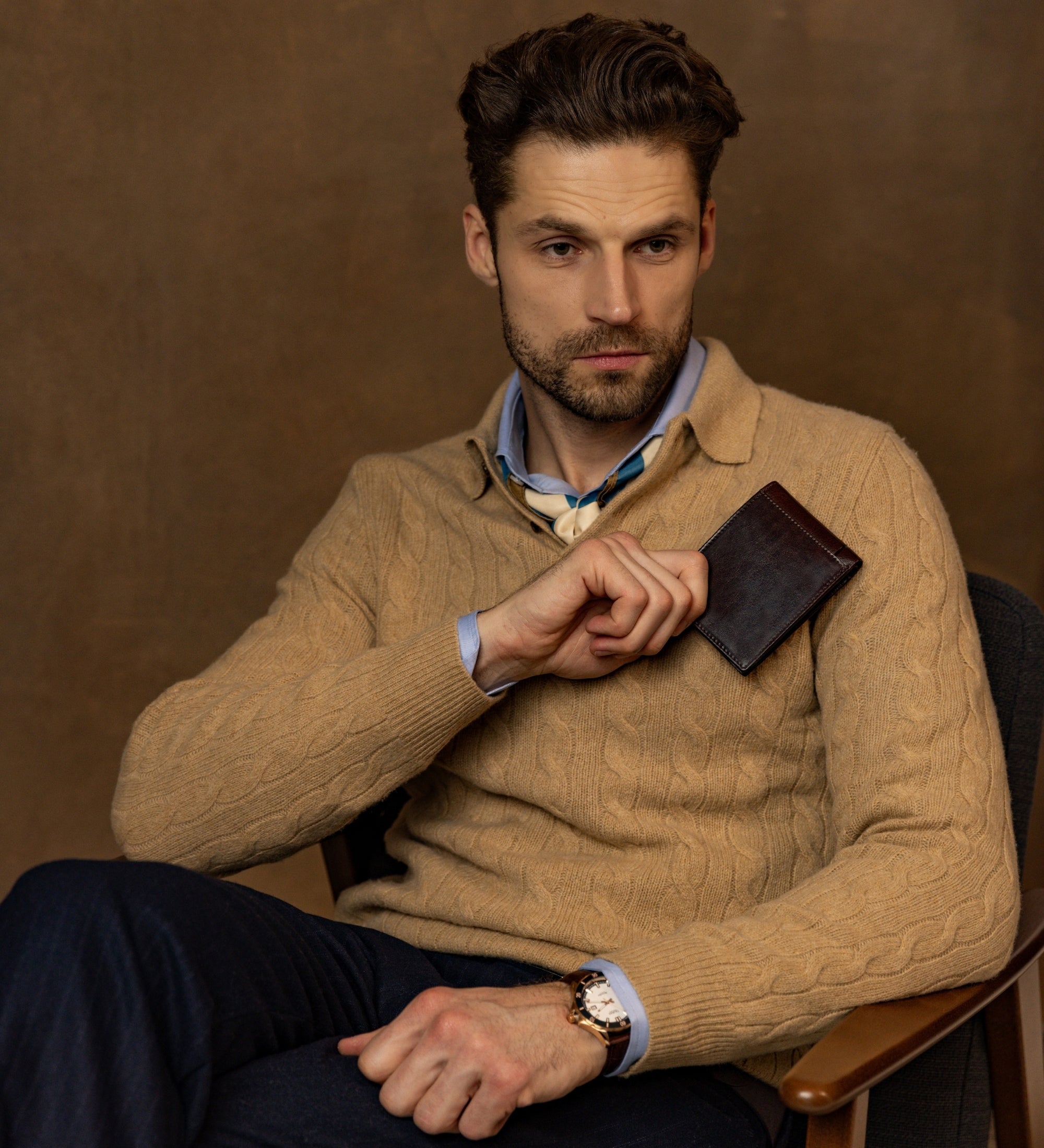 Leren bifold portemonnee - The Getaway