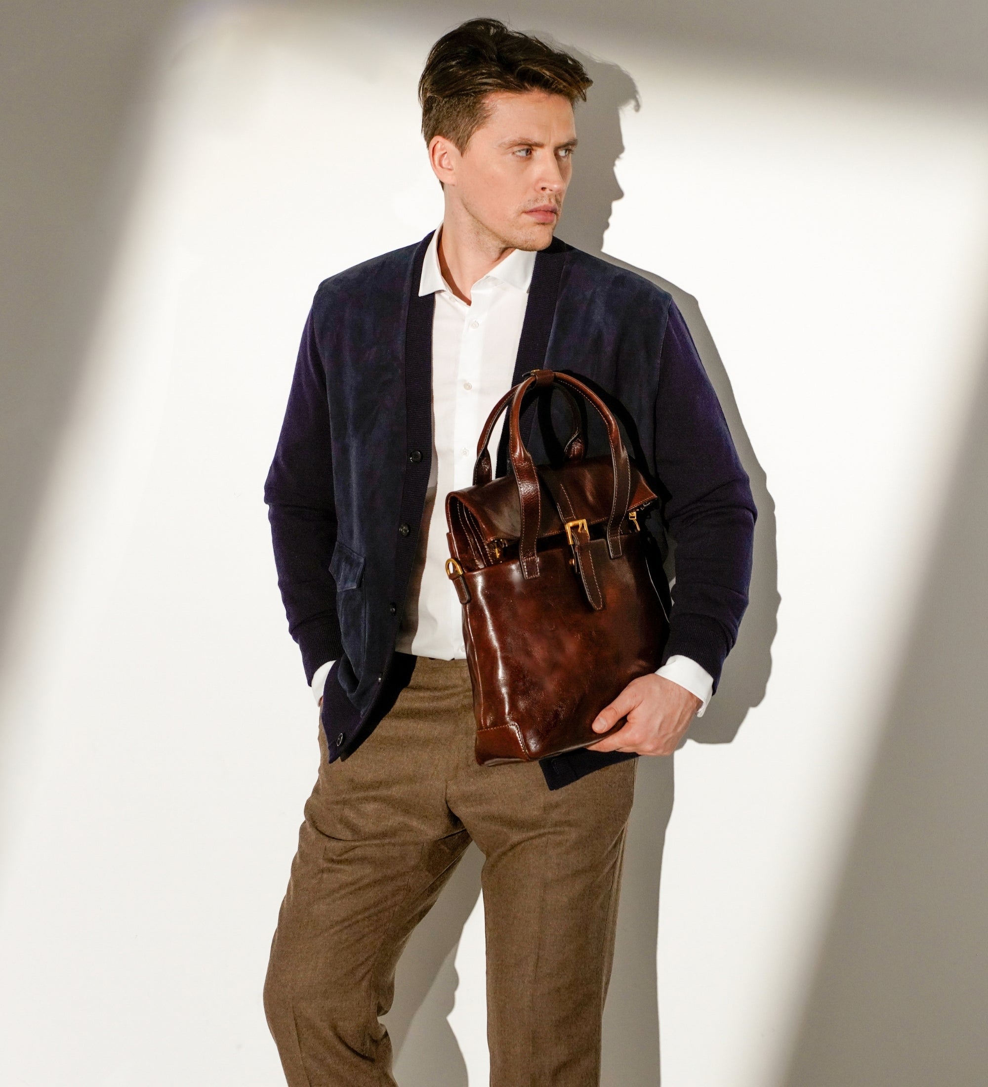 Veelzijdige leren rugtas - The Awakening