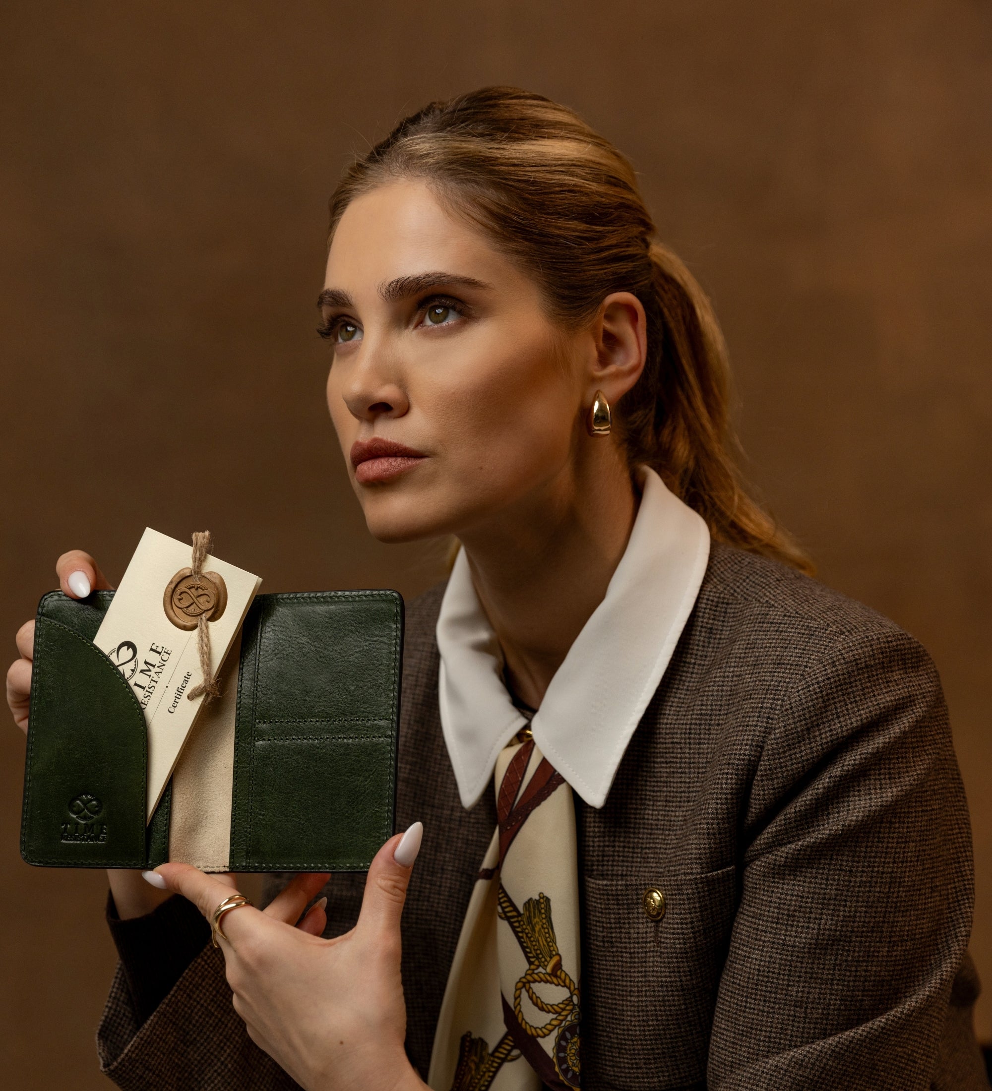 Kleine leren paspoorthoes voor dames - Gulliver's Travels