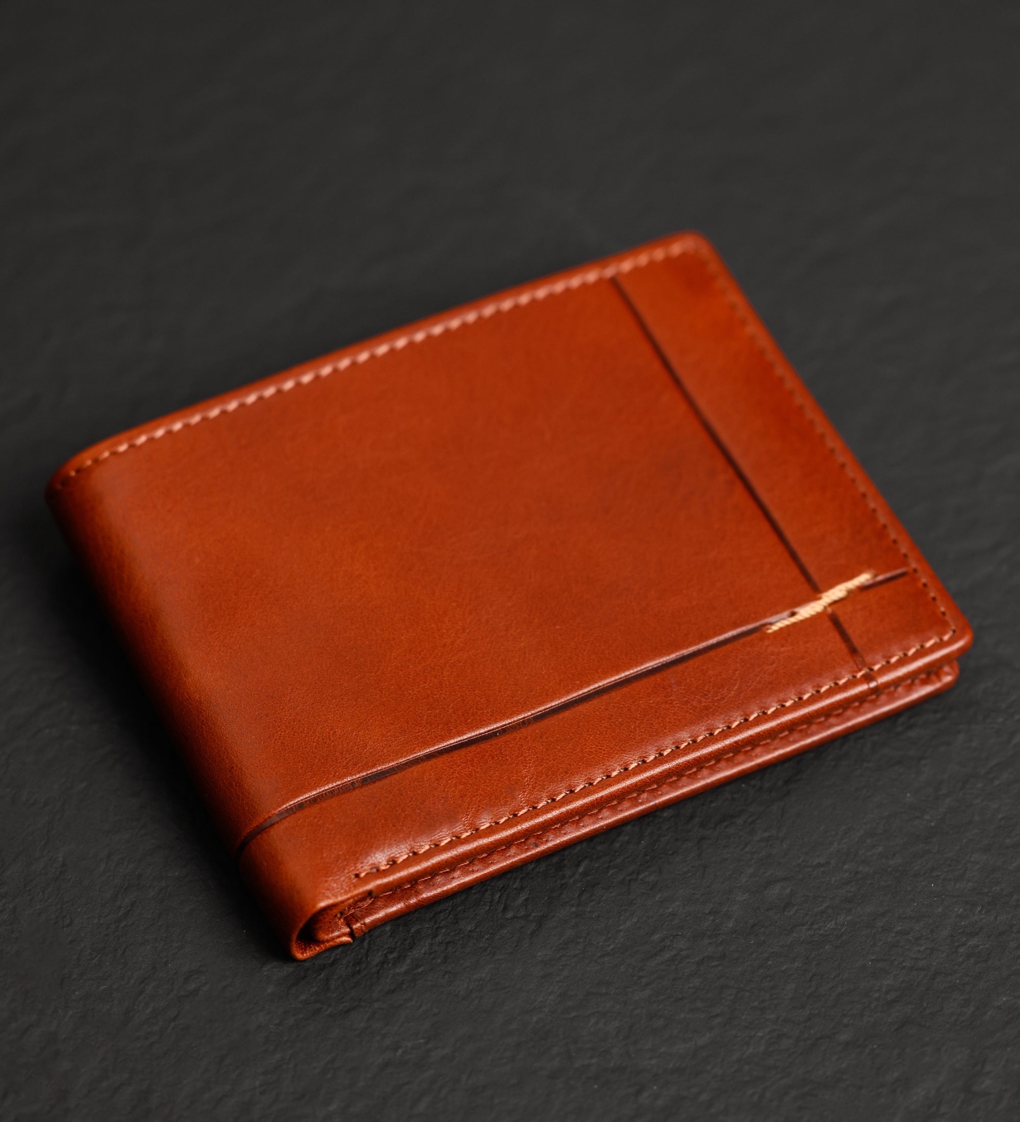Leren bifold portemonnee - The Getaway