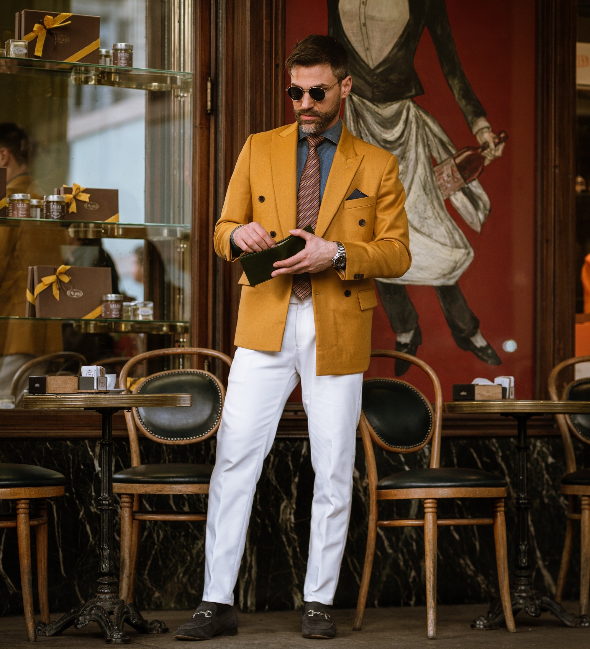 Leren bifold portemonnee - Daniel