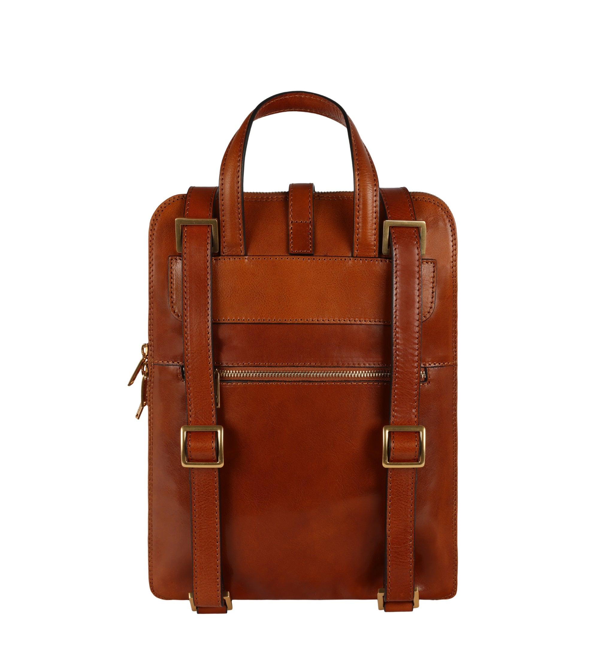 Veelzijdige leren rugtas schoudertas voor dames - Clarissa