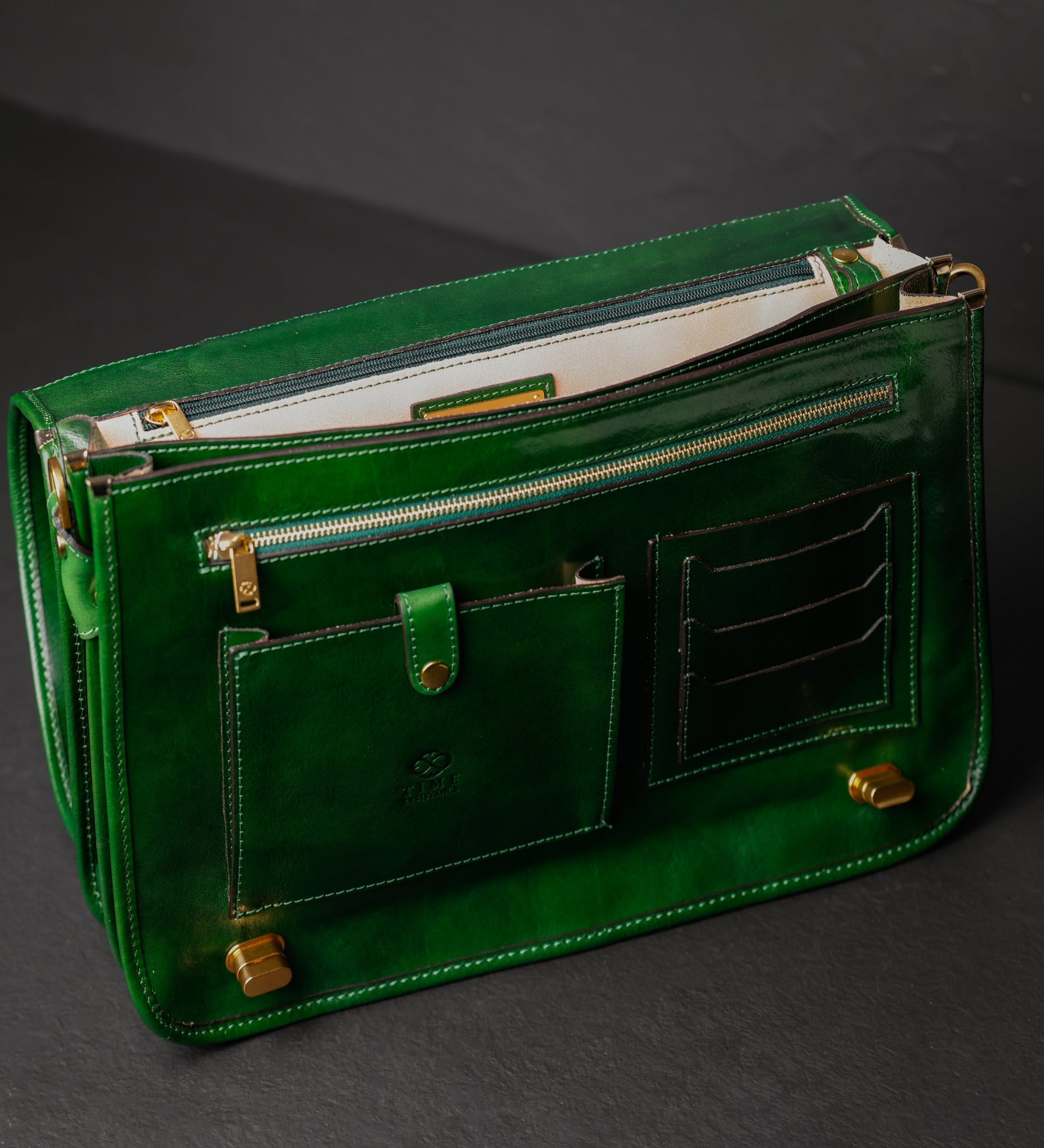 Leren aktetas laptoptas - Illusions