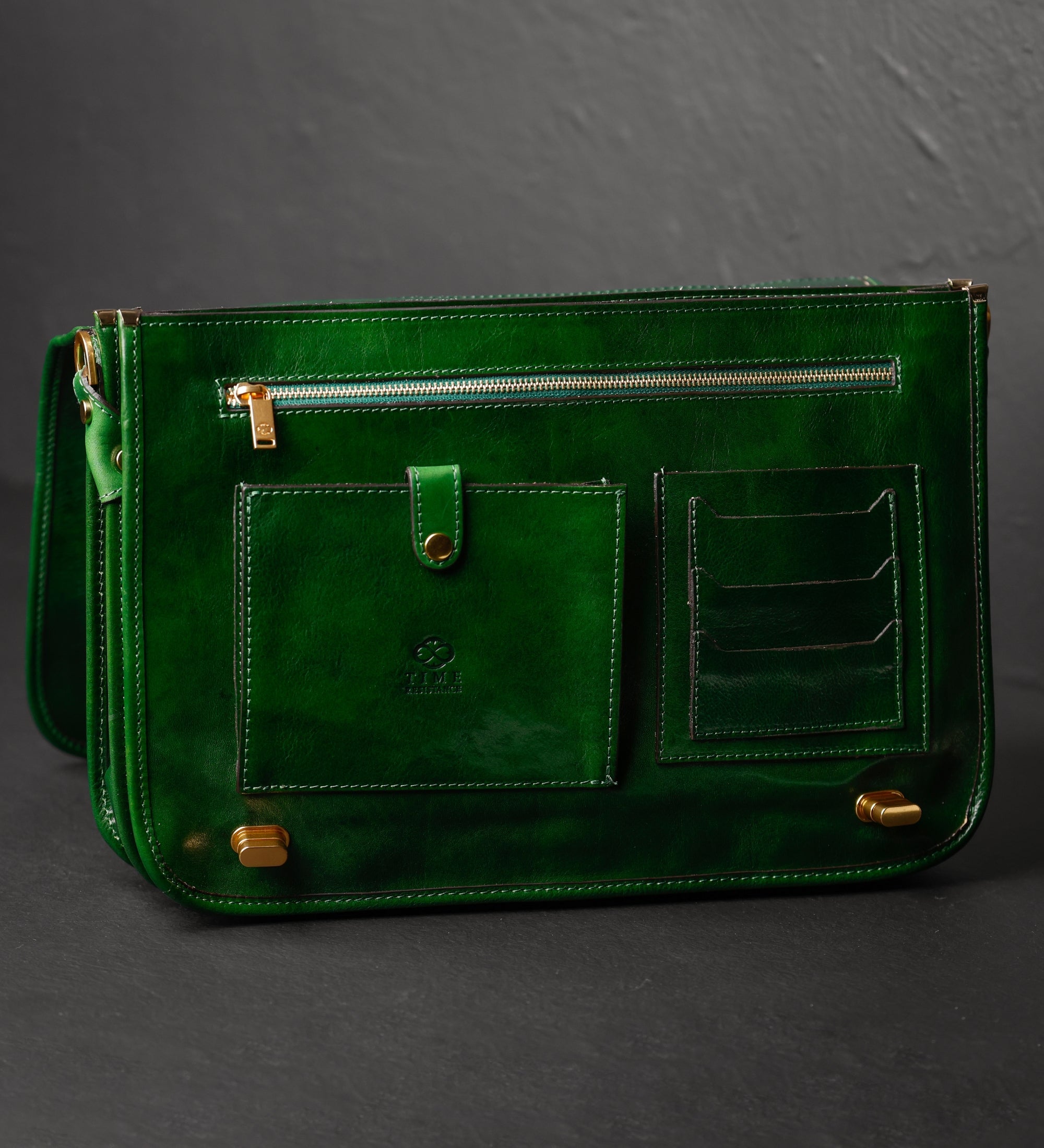 Leren aktetas laptoptas - Illusions