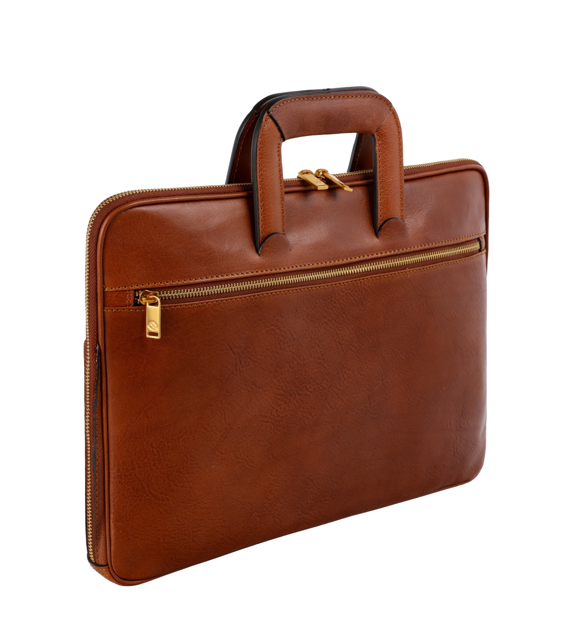 Leren aktetas laptoptas - Brave New World