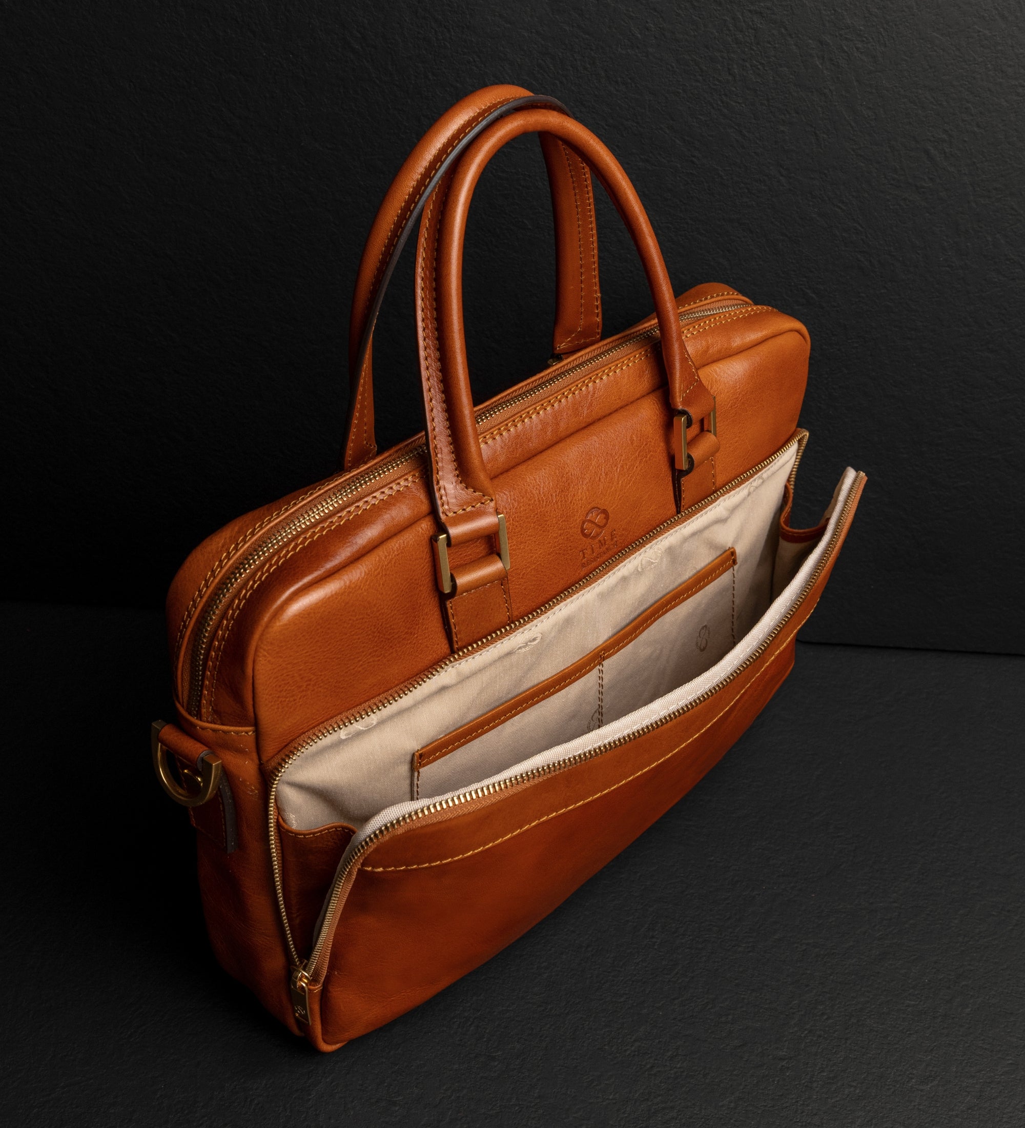 Leren aktetas laptoptas voor dames - Orlando