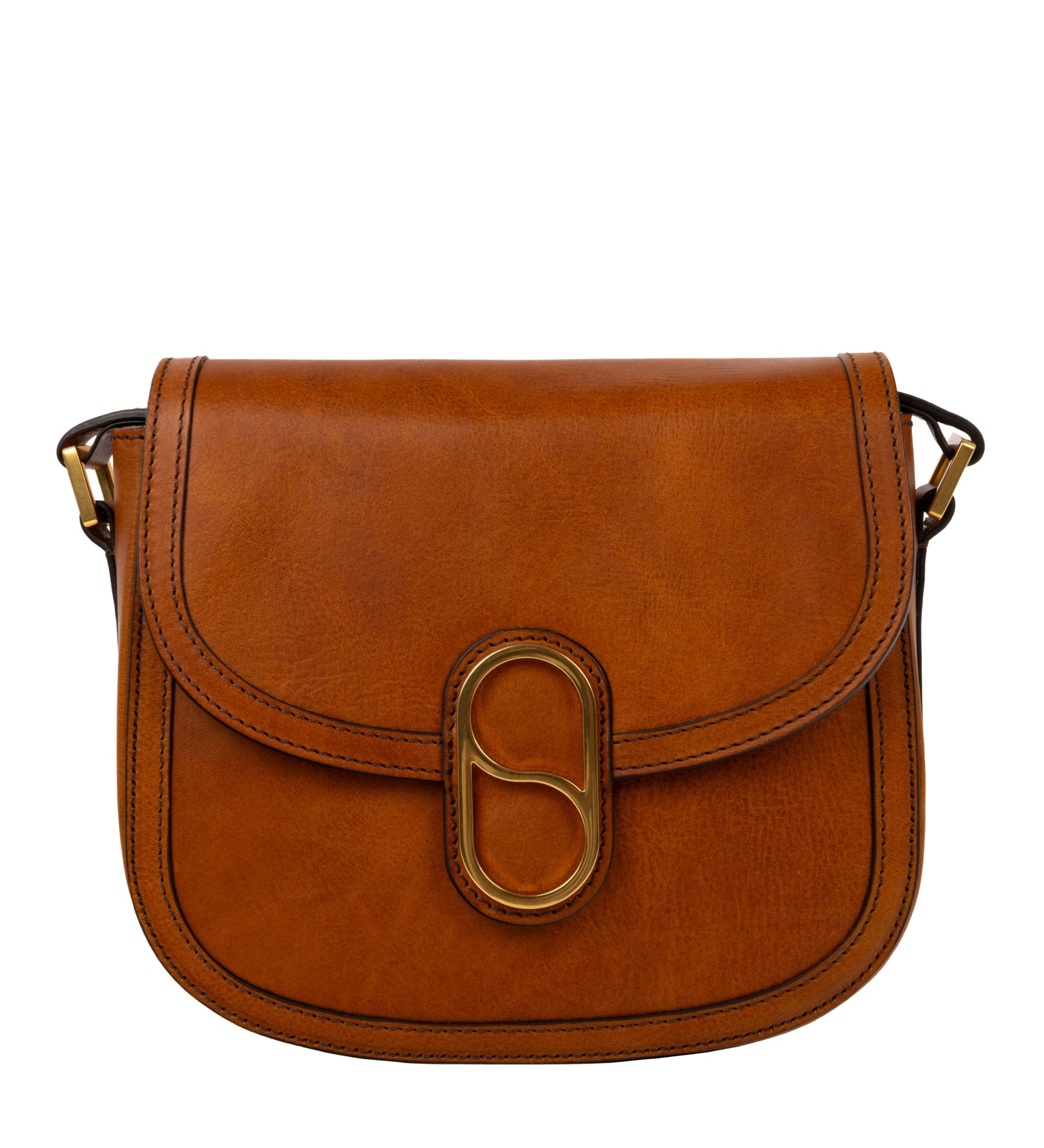 Leren zadeltas crossbodytas voor dames - Villette